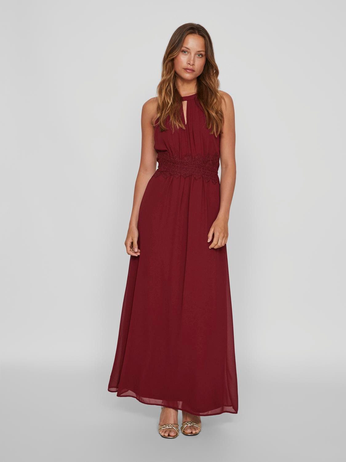 Vila Maxi-jurk VIMILINA HALTERNECK MAXI DRESS - NOOS