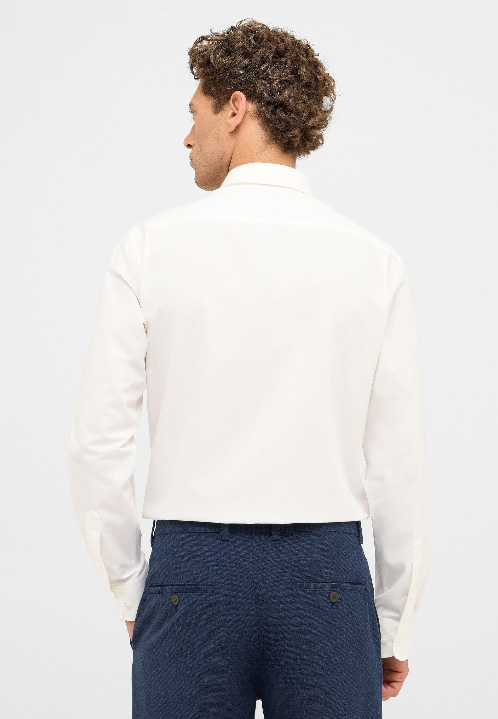Eterna Overhemd met lange mouwen Slim fit NON IRON (strijkvrij)