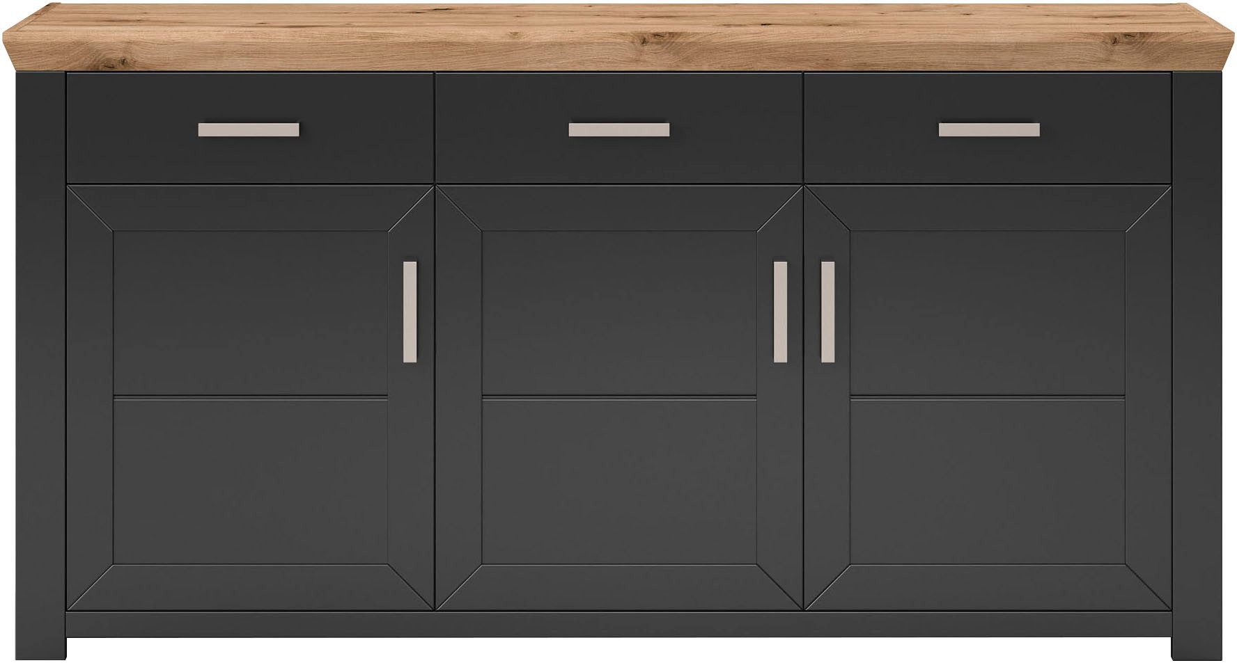 set one by Musterring Dressoir York Type 52, in 3 kleurvarianten, landhuisstijl, B 184 x H 95 cm