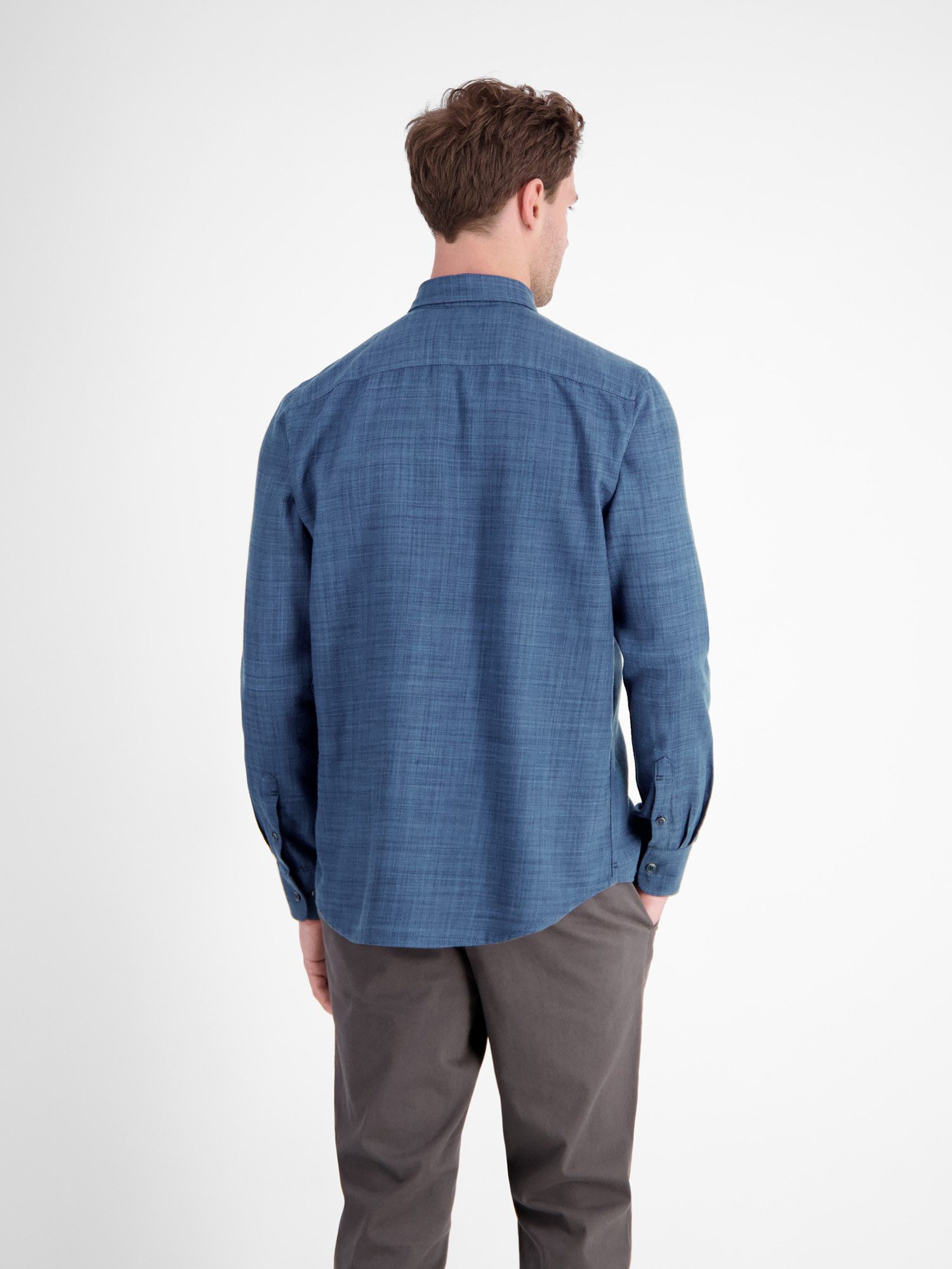 Lerros Overhemd met lange mouwen LERROS herenoverhemd, fancy twill