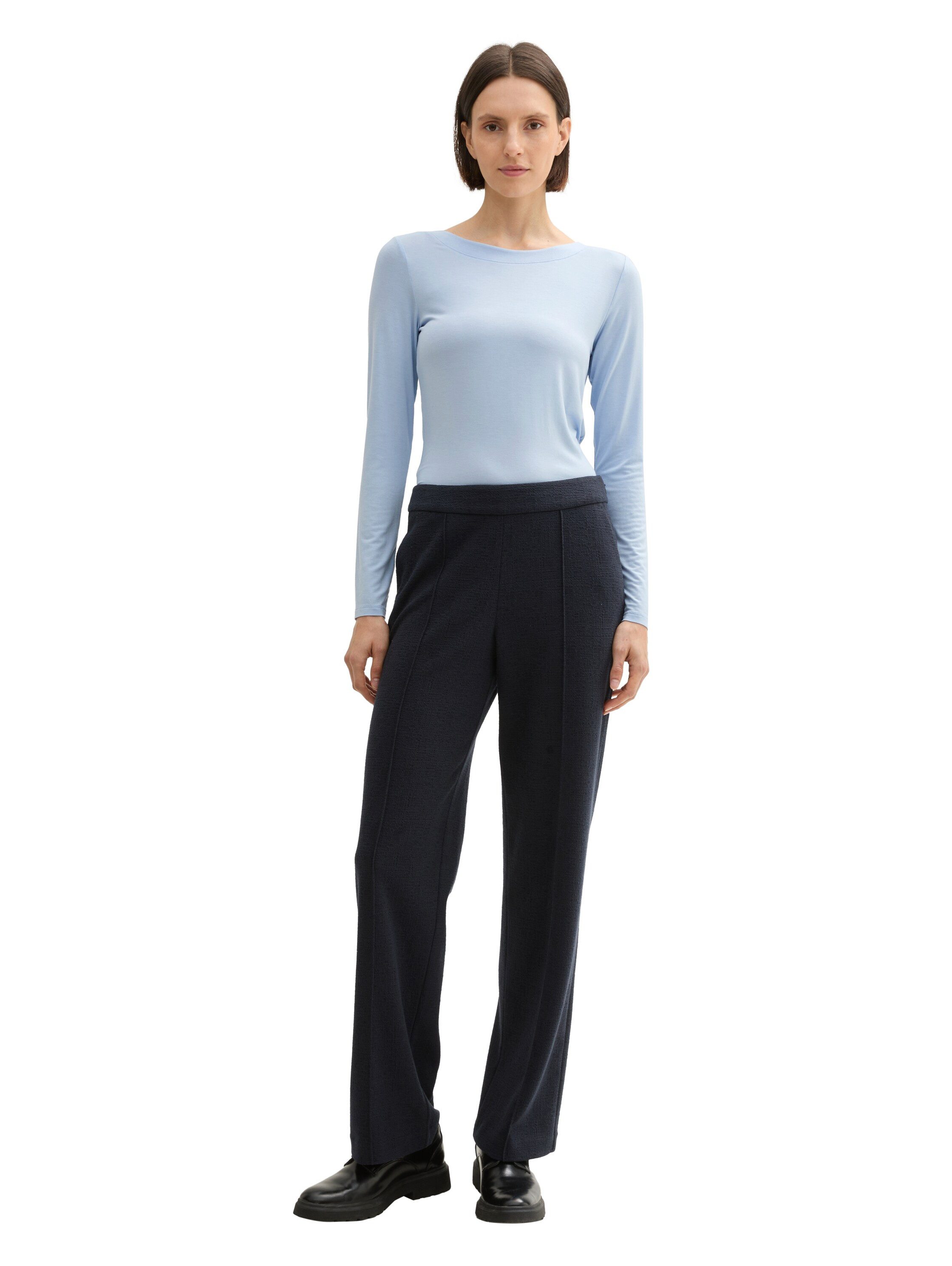 Tom Tailor Shirt met lange mouwen met boothals