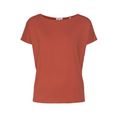 s.oliver t-shirt in basic stijl oranje