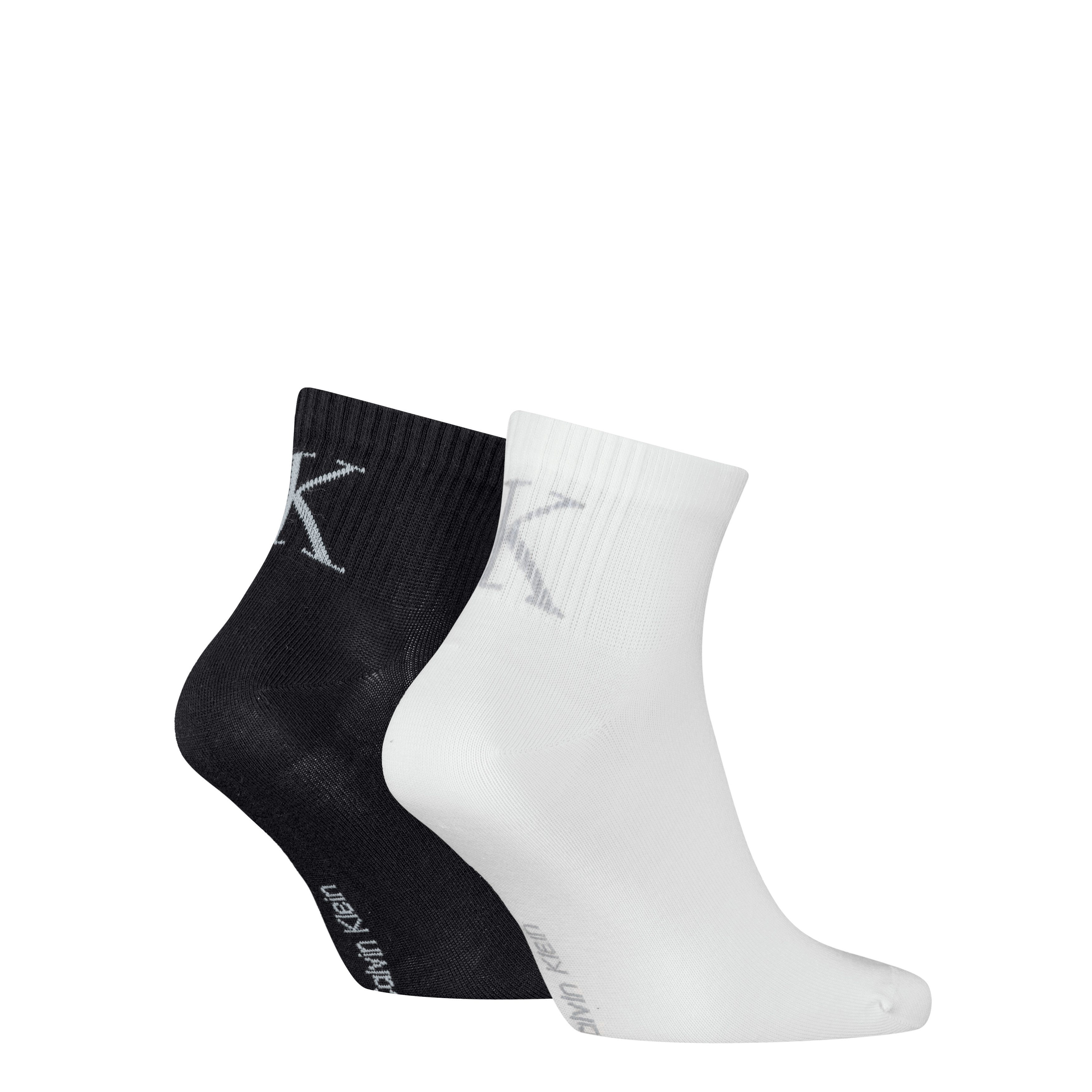 Calvin Klein Jeans Sokken CKJ MEN QUARTER 2P SHADOW RIB LOGO (2 paar)
