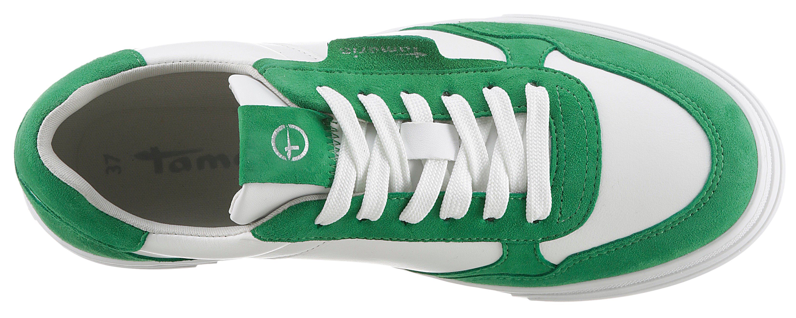 Tamaris Sneakers met praktische verwisselbare binnenzool, vrijetijdsschoen, lage schoen, veterschoen