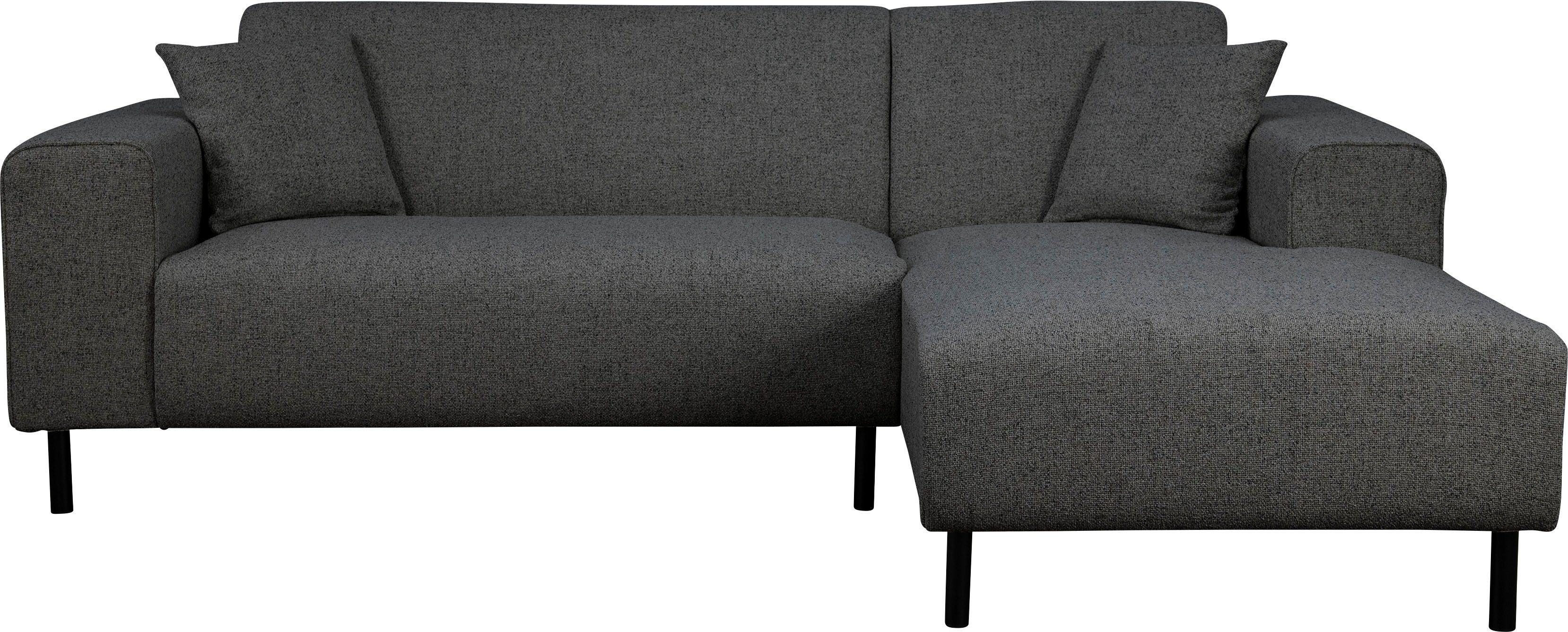 Home affaire Hoekbank ARROS L-vorm met golfondersteuning, afmetingen B/D/H: 235/163/81 cm incl. sierkussens, met recamiere rechts/links bestelbaar, ook in cord