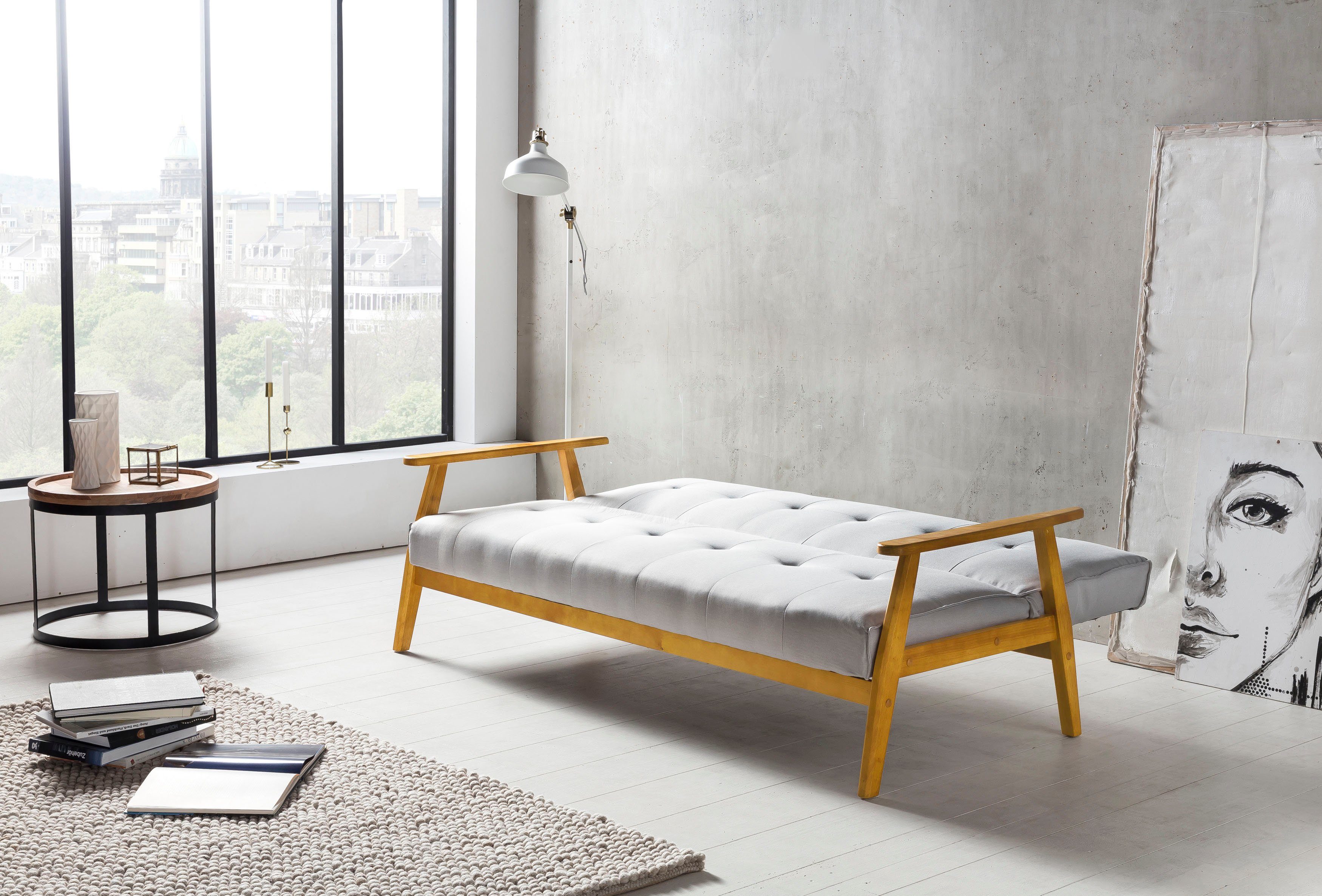 SalesFever Slaapbank Skagen, Sofa, 3-Sitzer Met 60° relax- en slaapfunctie