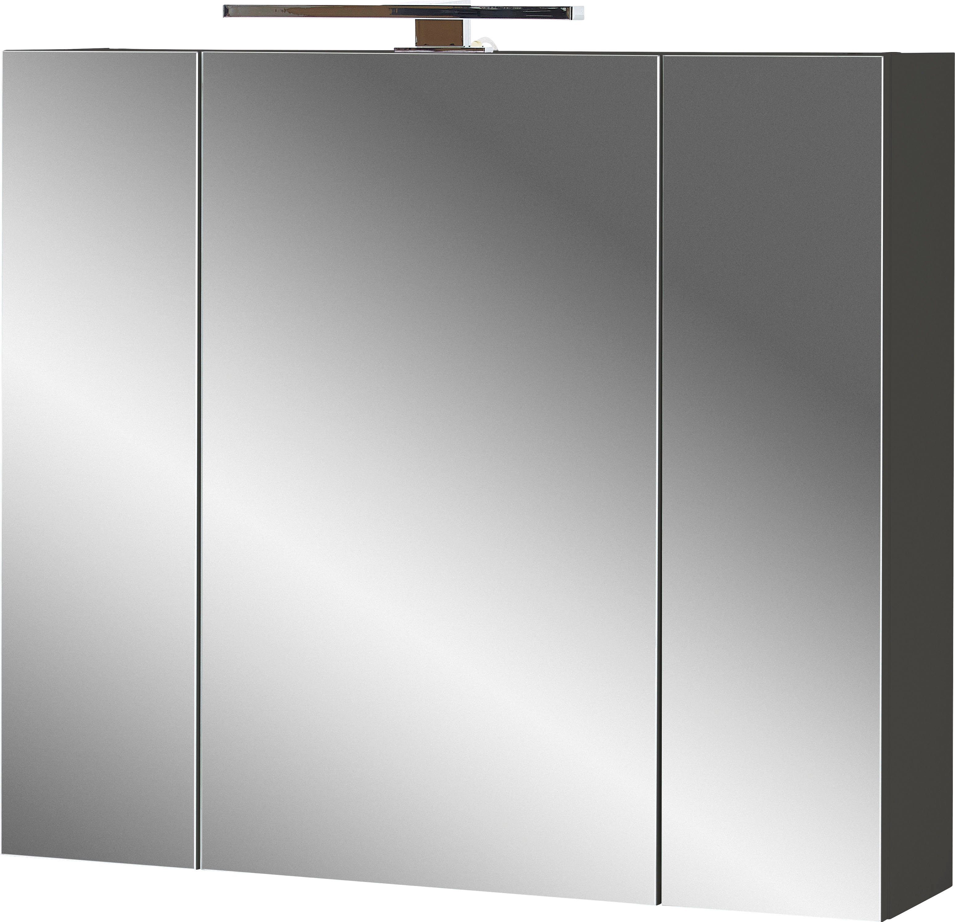 GERMANIA Badkamerserie Crandon incl. wastafelkast, spiegelkast, kast en halfhoge kast (4-delig)