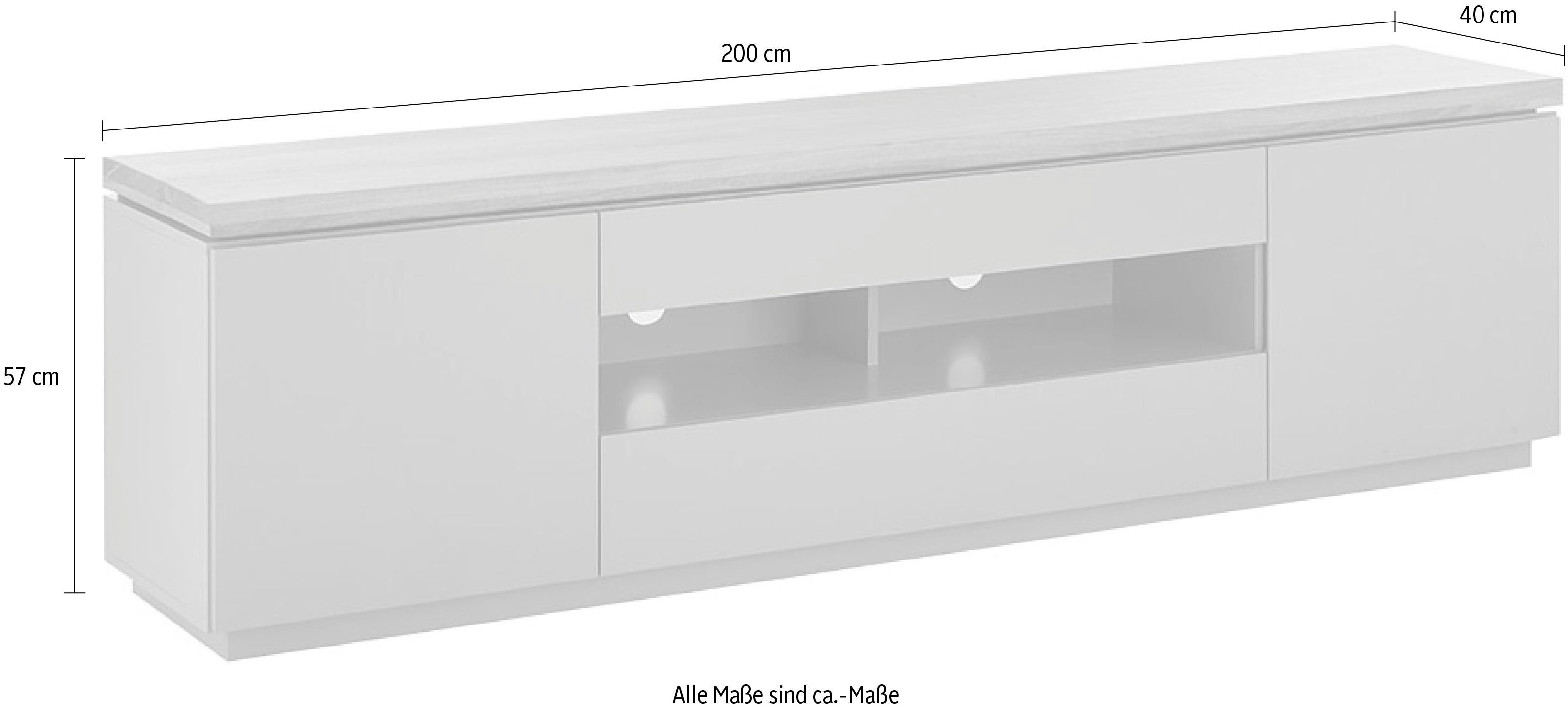 MCA furniture Tv-meubel PALAMOS Lowboard Deuren met demping/ soft-close