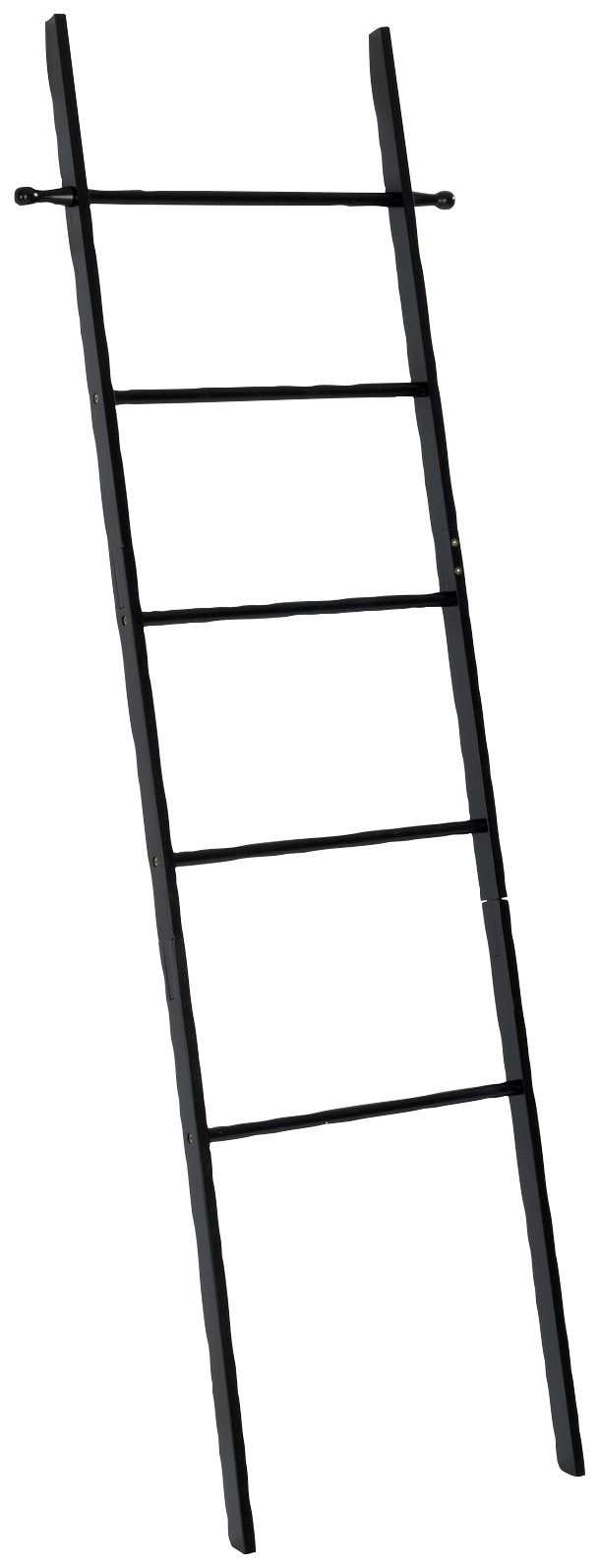 WENKO Handdoekenladder Loft Bamboe, zwart gelakt handdoekhouders zwart