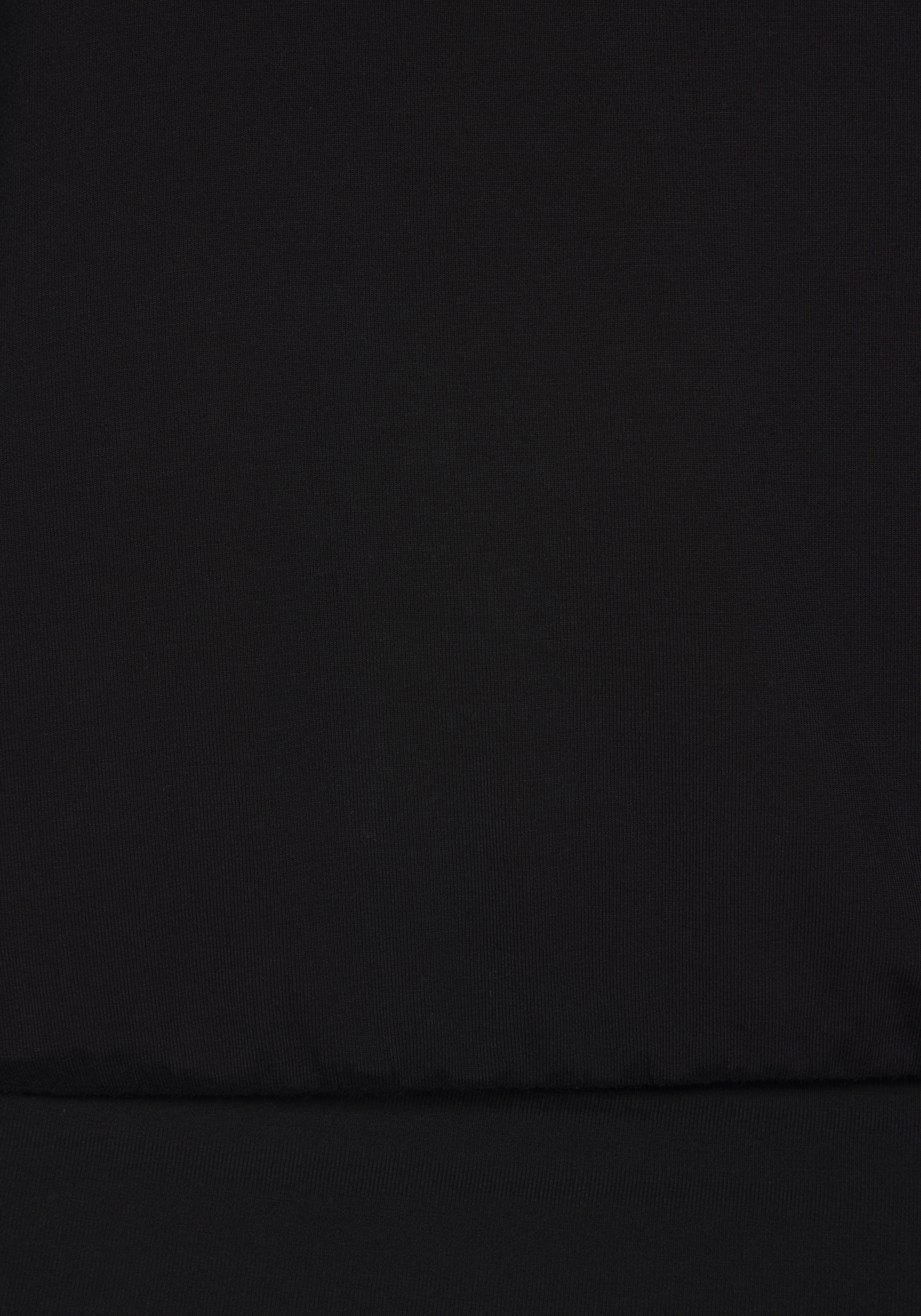 Lascana Shirt met ronde hals Met variabele mouwlengte van zachte viscose-stretch