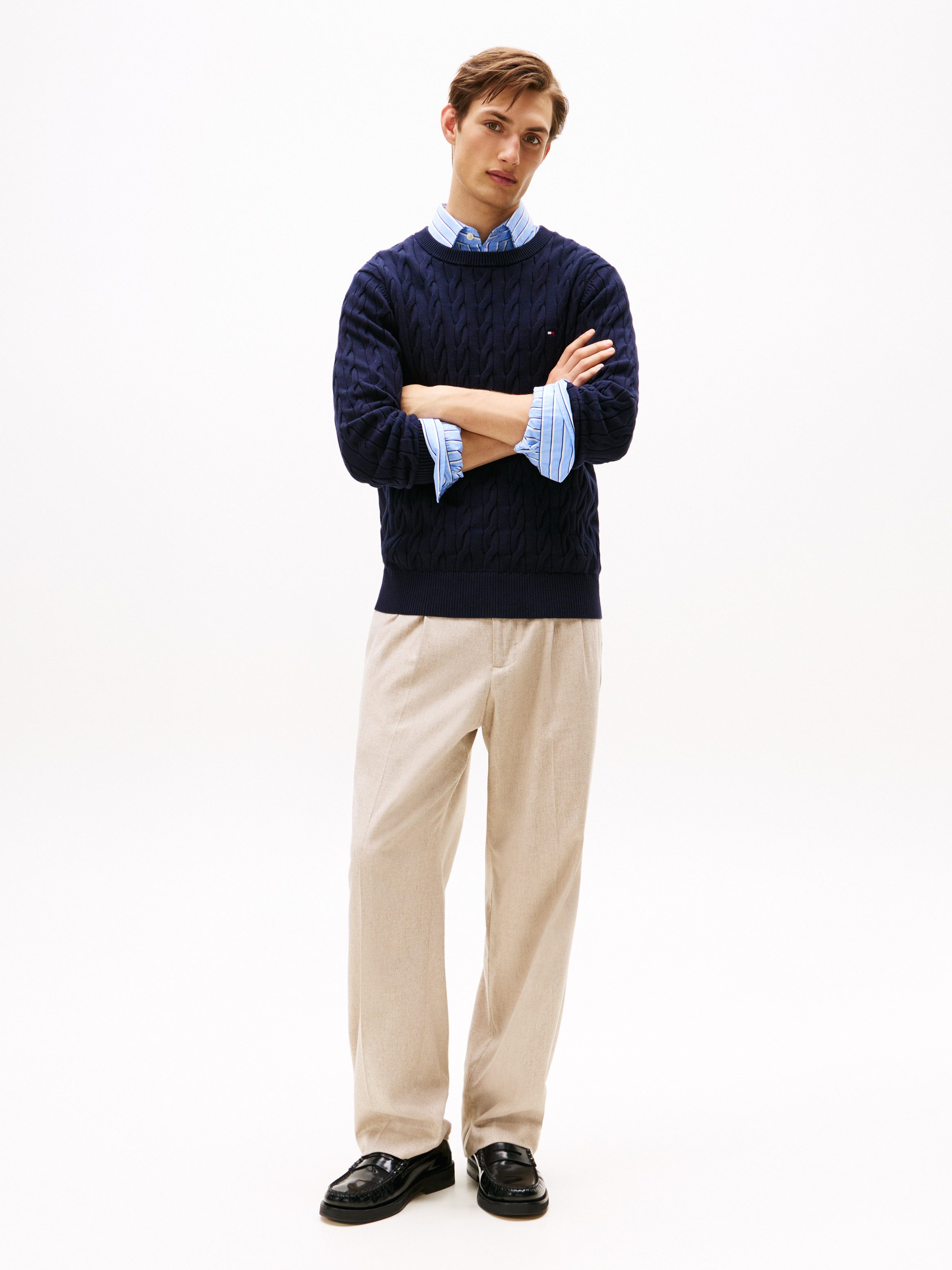 Tommy Hilfiger Gebreide trui CLASSIC CABLE CREW NECK