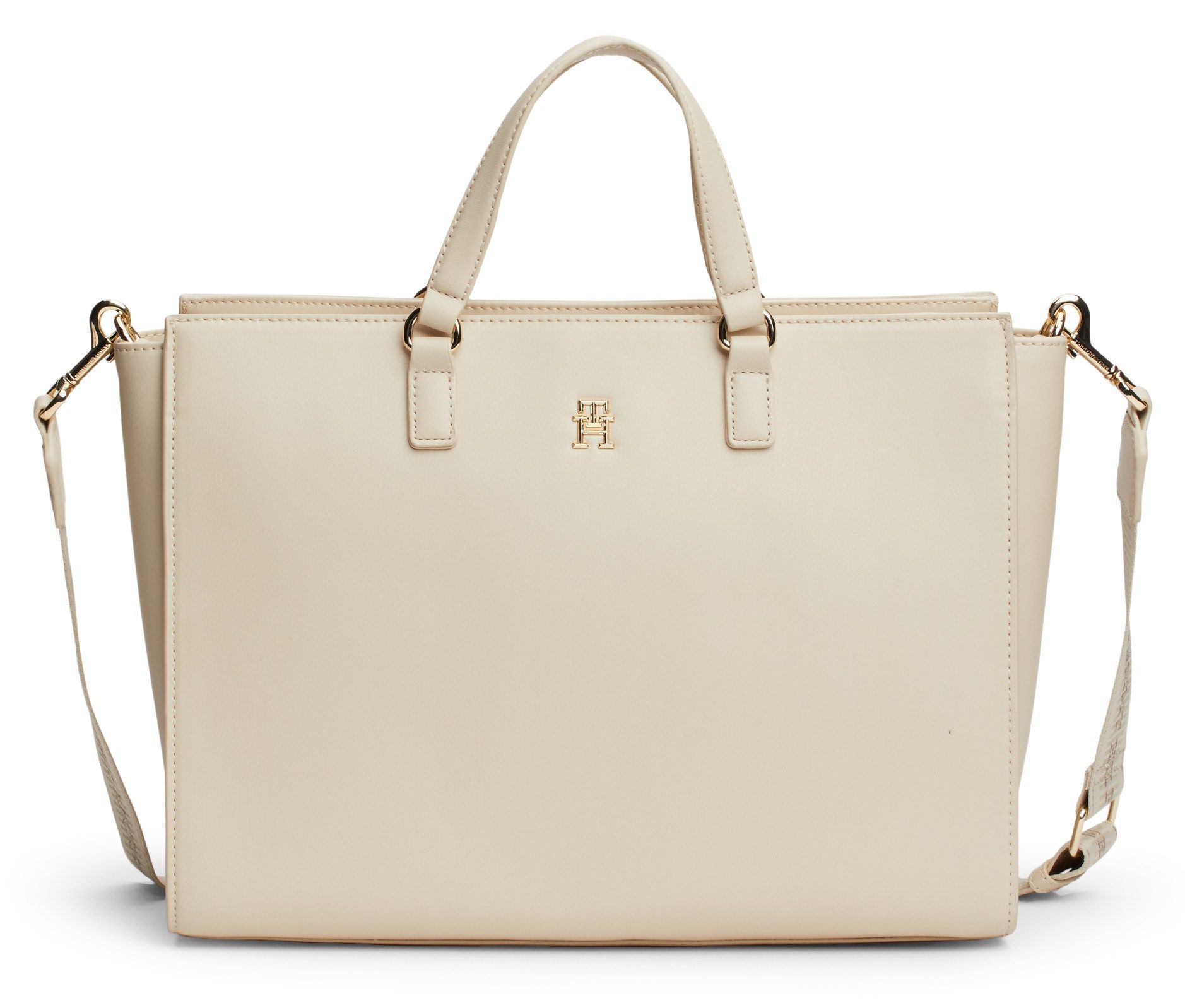 Tommy Hilfiger Fresh Satchel Dames Tas Beige Dames