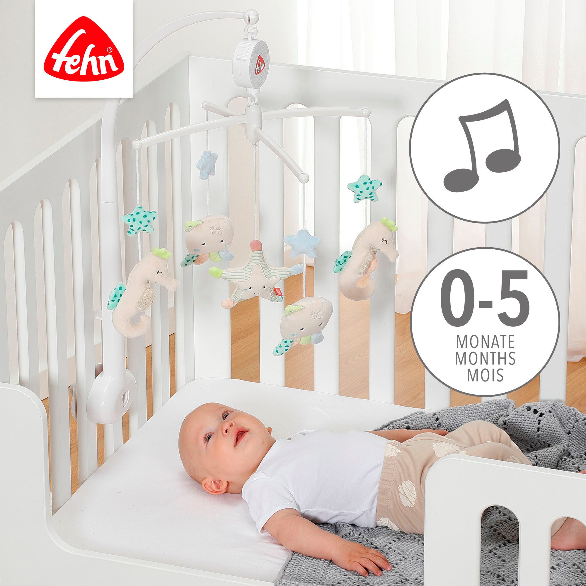 Fehn Mobiel Zeekinderen met speeldoos