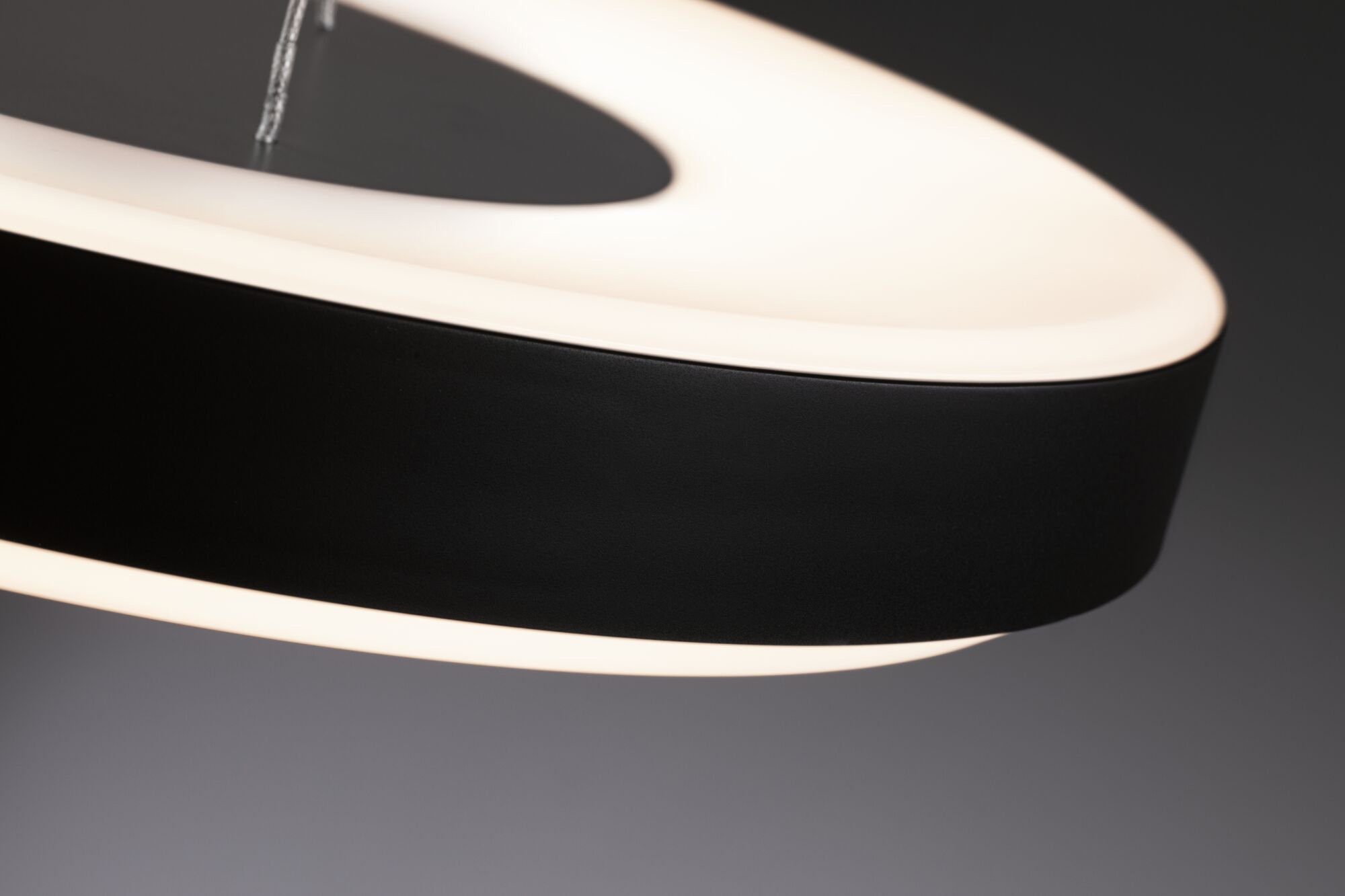 Paulmann Hanglamp Puric Pane LED, dimbaar, zwart, grijs, metaal (1 stuk)