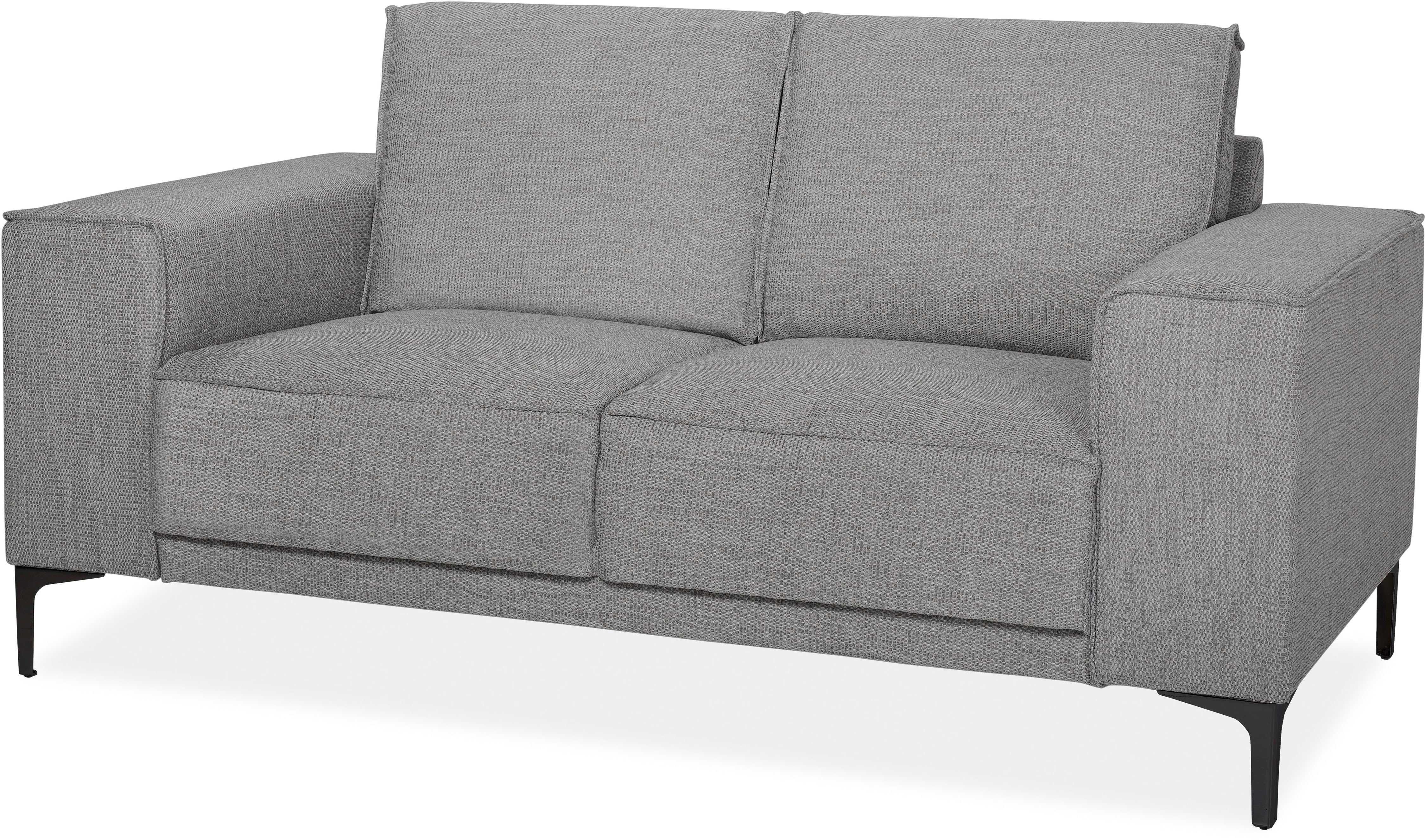 Places of Style 2-zitsbank Compact bank Oland, structuur, platweefsel, luxe microvezel, bouclé