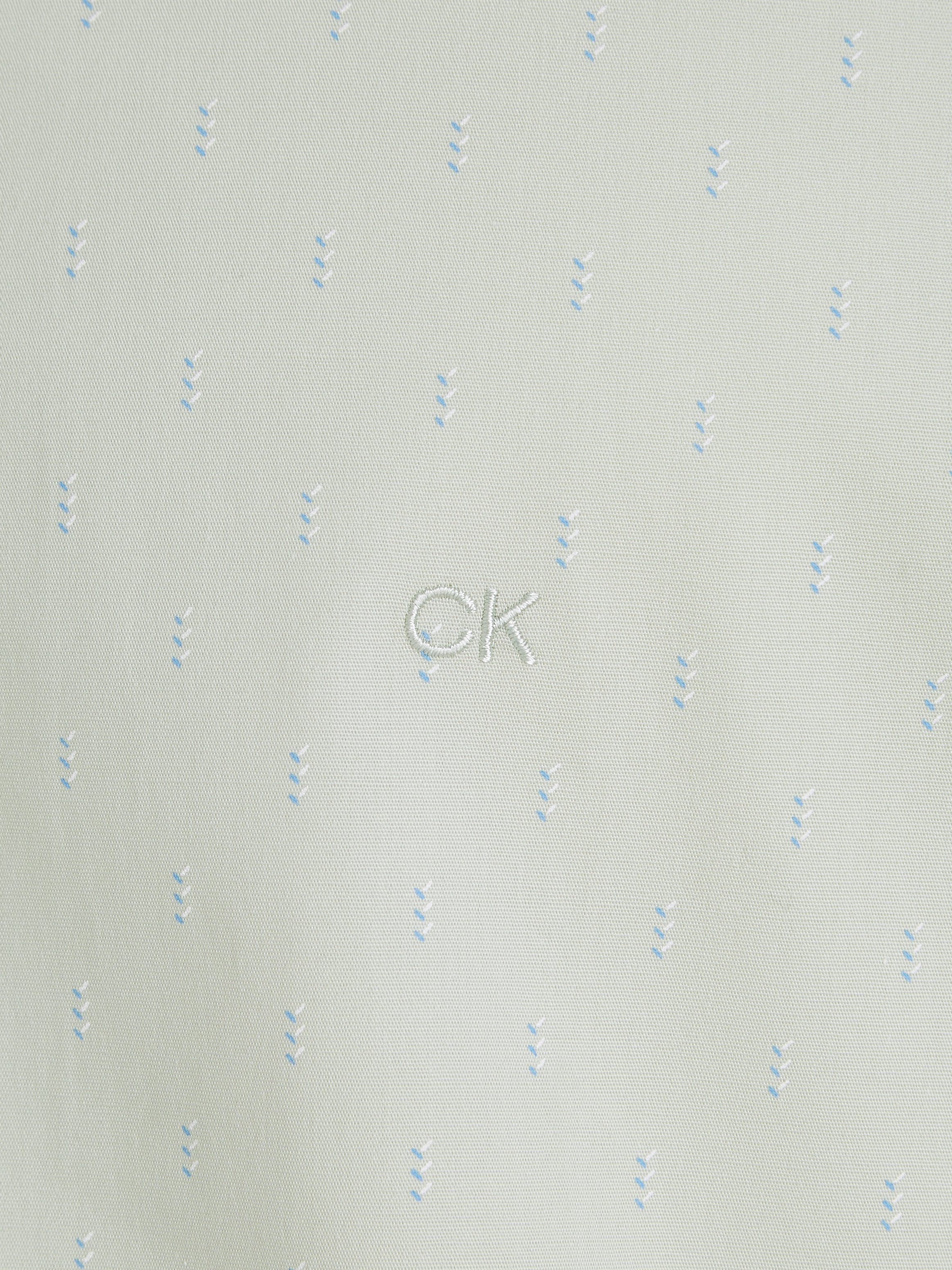 Calvin Klein Overhemd met lange mouwen POPLIN LEAF PRINT SLIM SHIRT