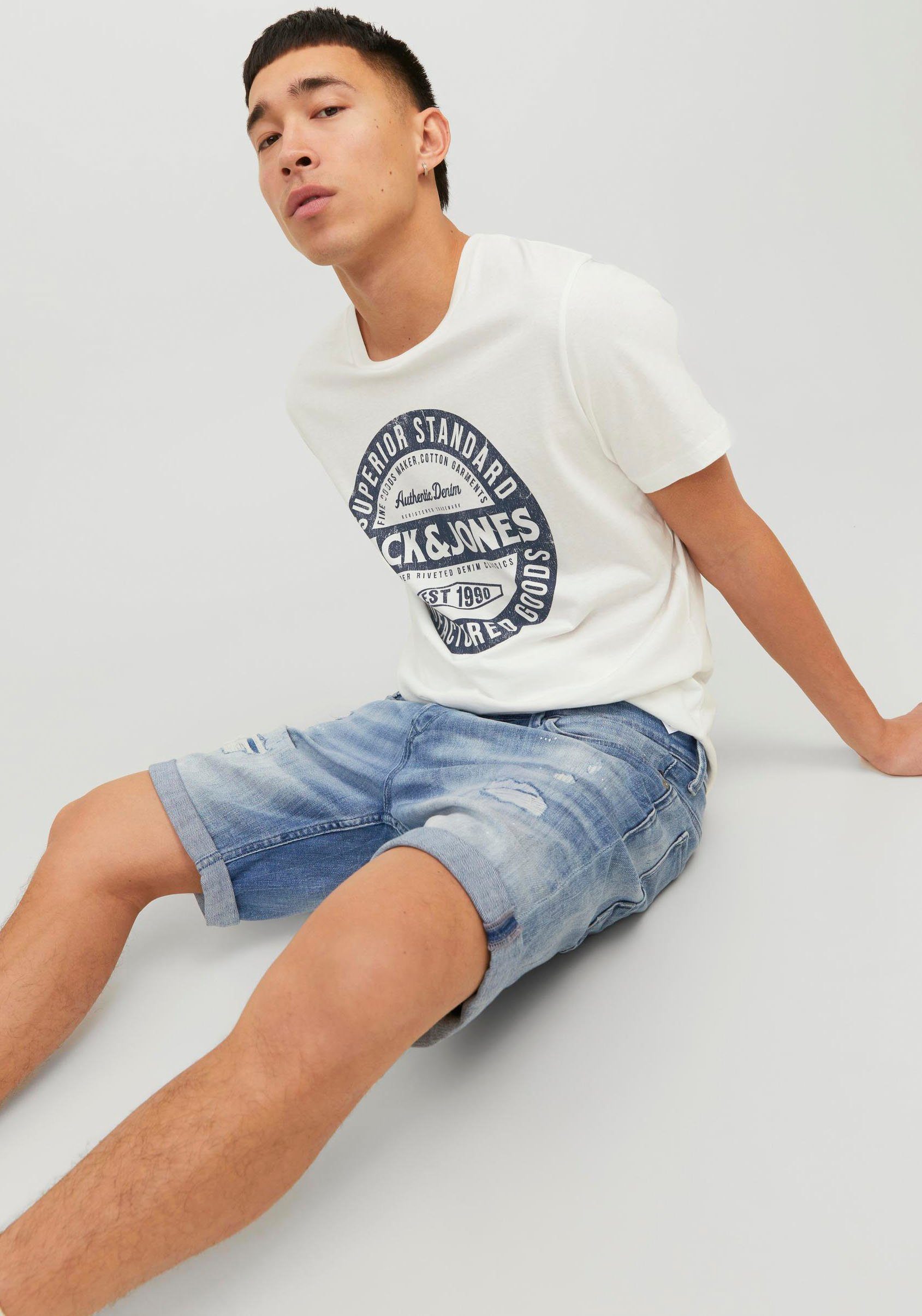 Jack & Jones Shirt met ronde hals JJEJEANS TEE SS O-NECK NOOS 23/24
