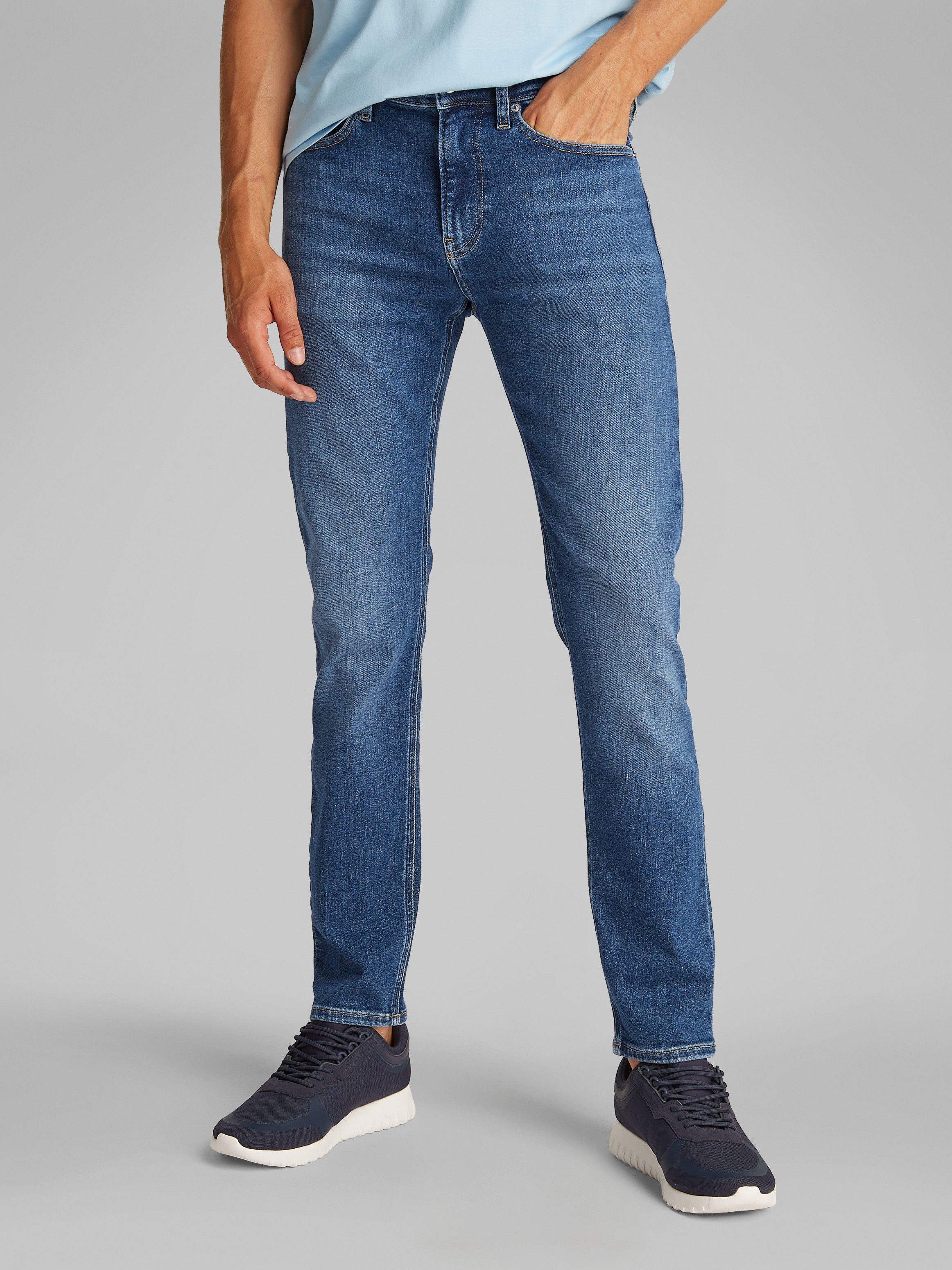 Calvin Klein Skinny fit jeans Skinny in minimalistische look heren skinny jeans maat 33 blauw