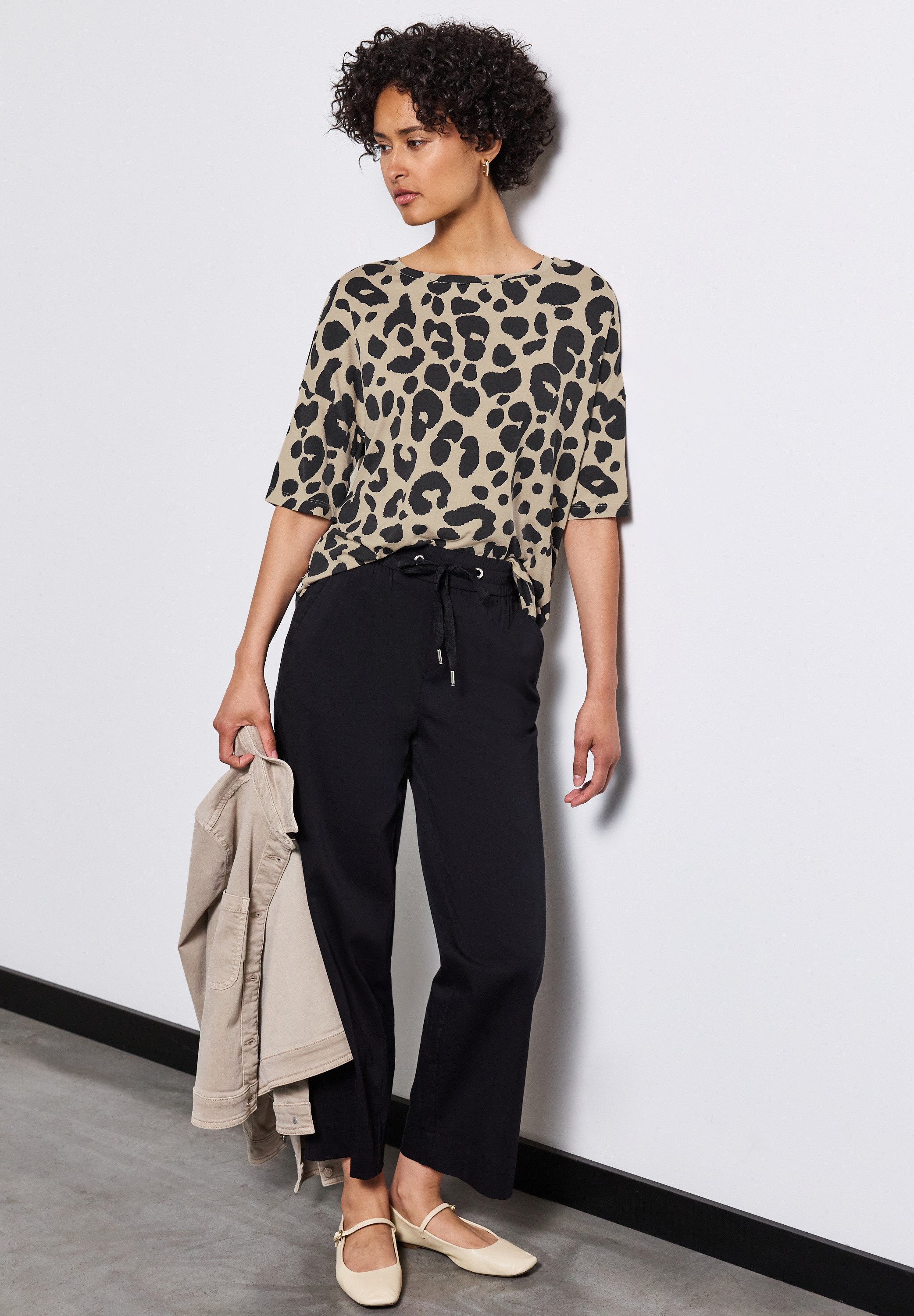 STREET ONE T-shirt NEW CRISTA in luipaard-look