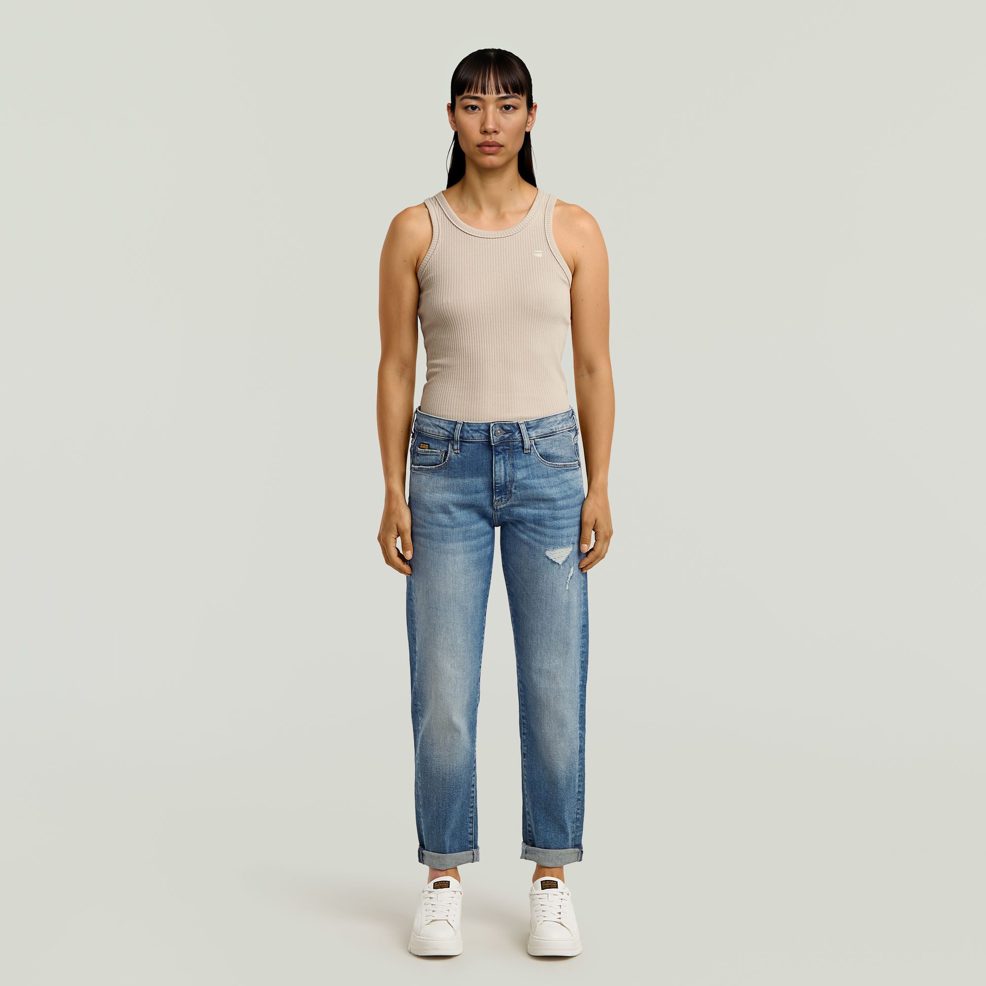 G-Star RAW Tanktop Geribbeld Tanktop