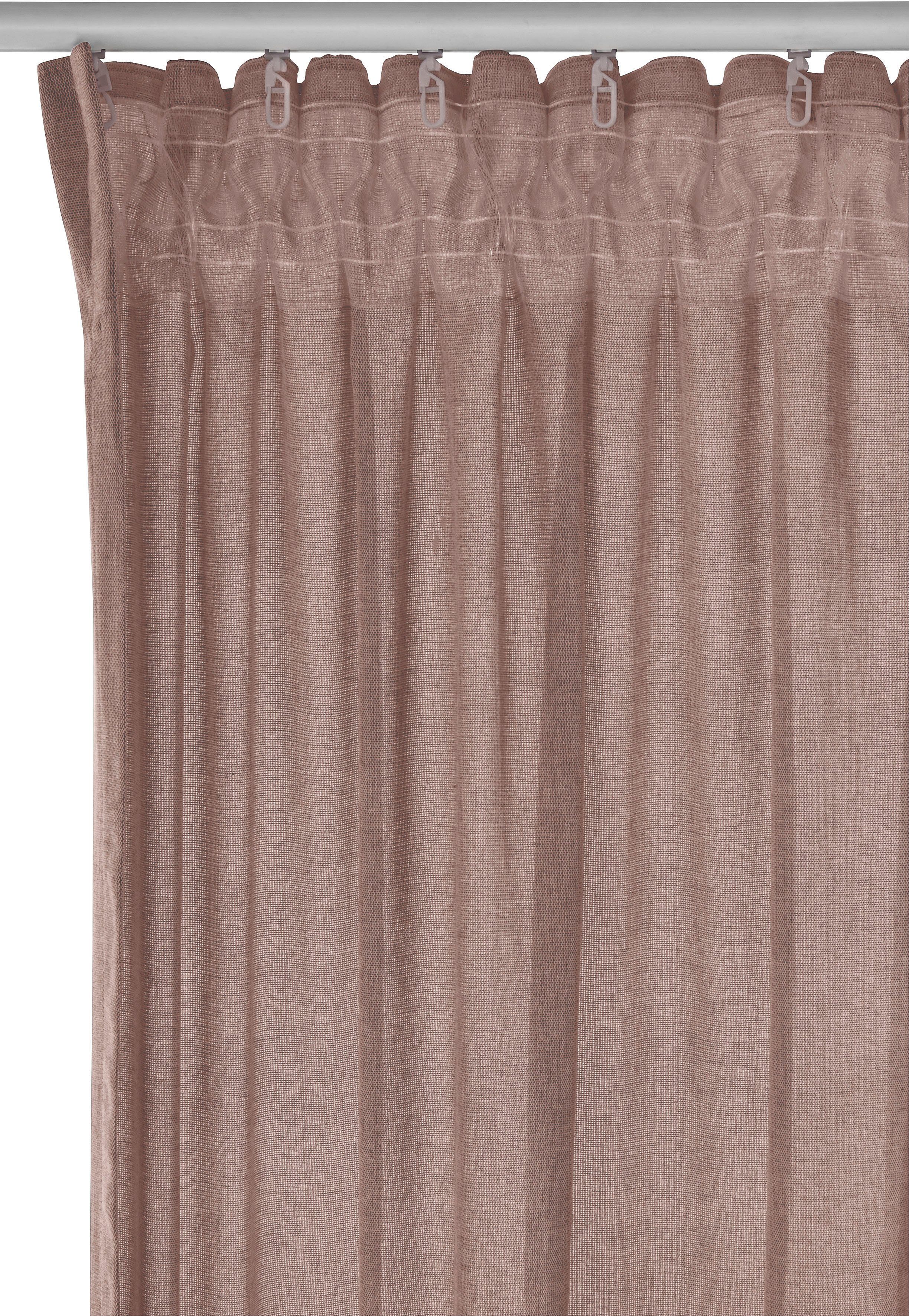 LeGer Home by Lena Gercke Gordijn Lanea Linnenlook, 1 sjaal, verschillende maten (1 stuk)