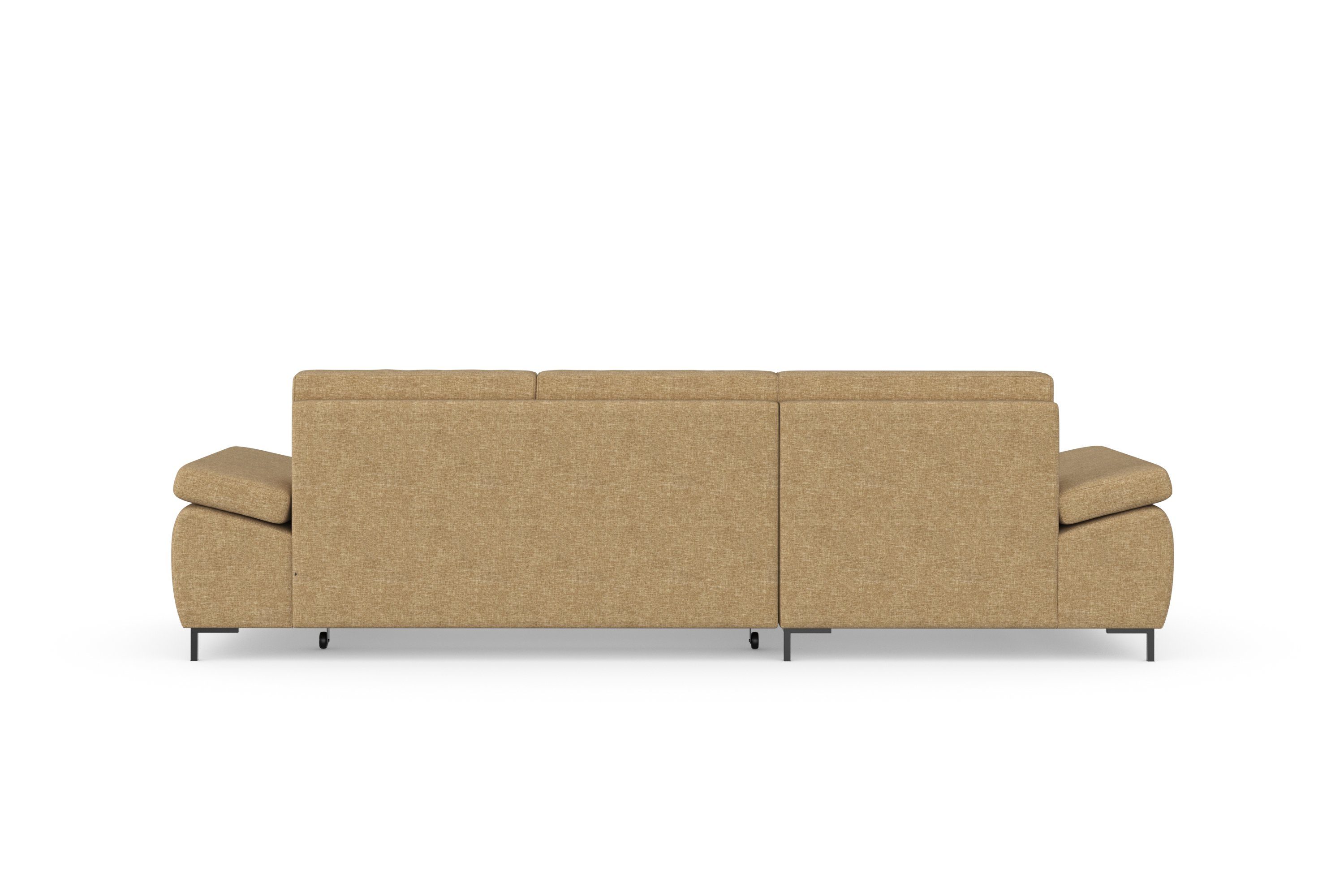 DOMO collection Hoekbank Capelo, comfortabel, duidelijke lijnen kenmerken dit ontwerp, L-Vorm met verstelbare armleuningen, naar keuze met slaapfunctie, binnenvering