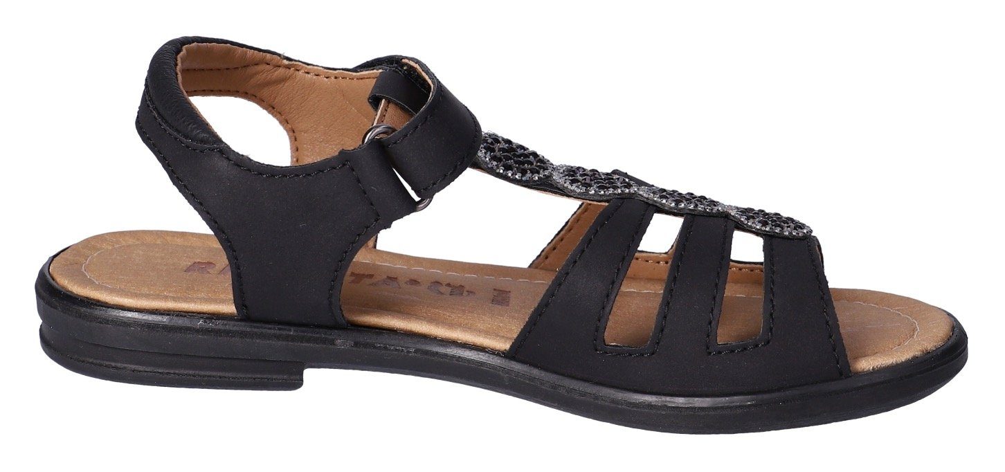 Ricosta Sandalen Ana WMS: gemiddeld , sandaal met klittenbandsluiting en glitter, maat sjabloon te downloaden