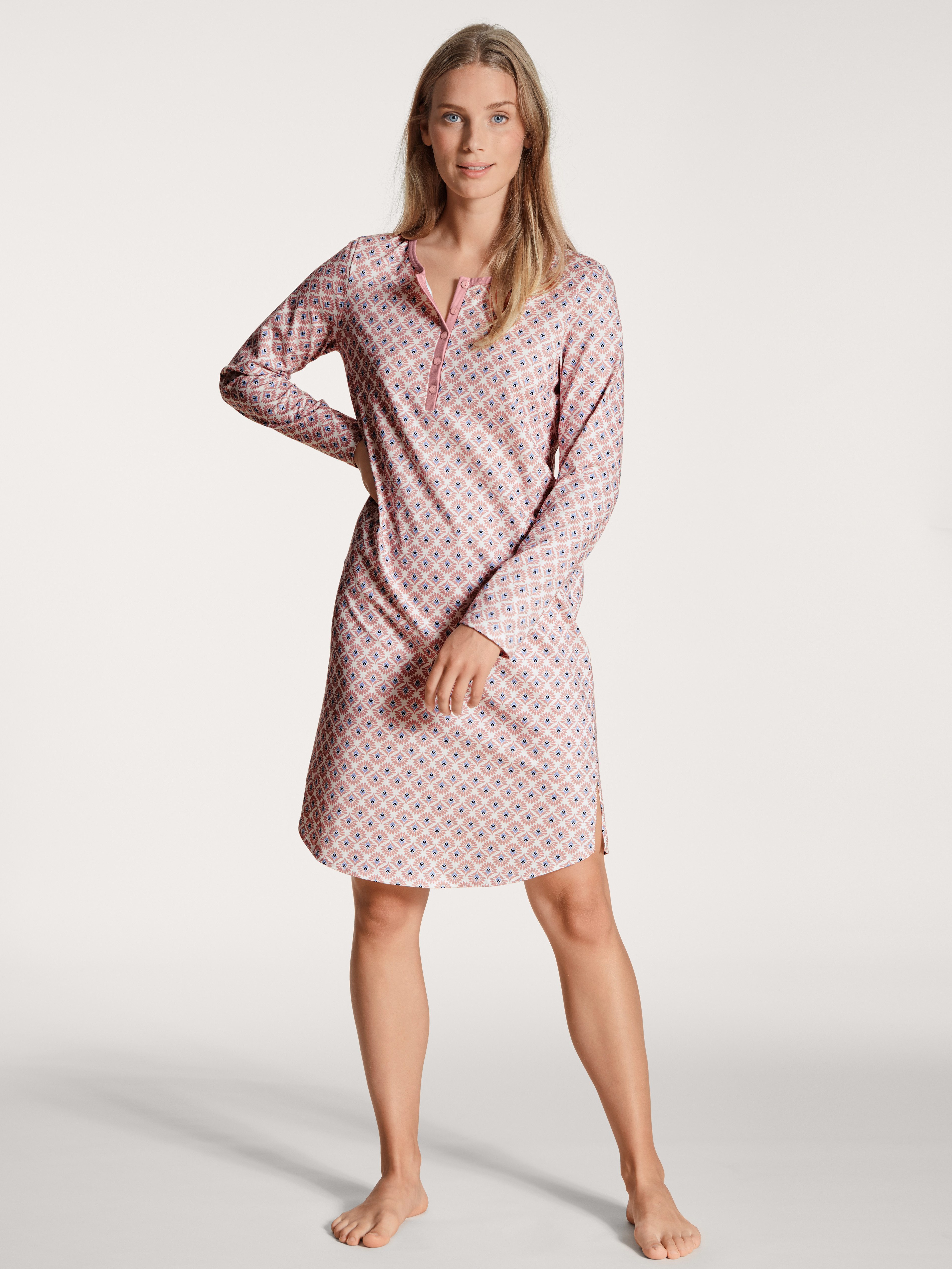 CALIDA Nachthemd met zijbeensplits dames nachthemden maat M (44/46) roze