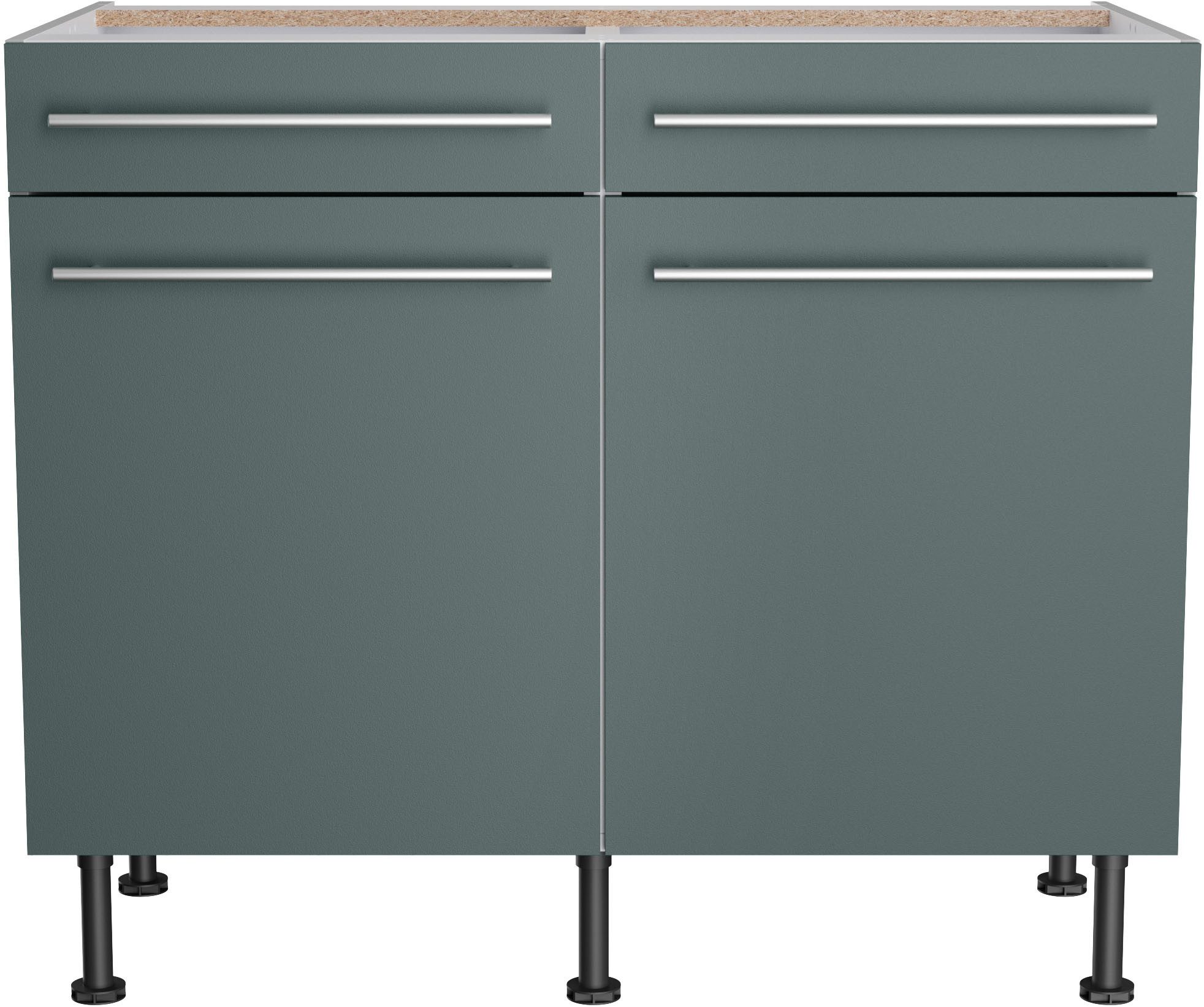 OPTIFIT Onderkast KS-Bern2 Breedte 100 cm, 2 deuren, 2 lades, 1 legplank