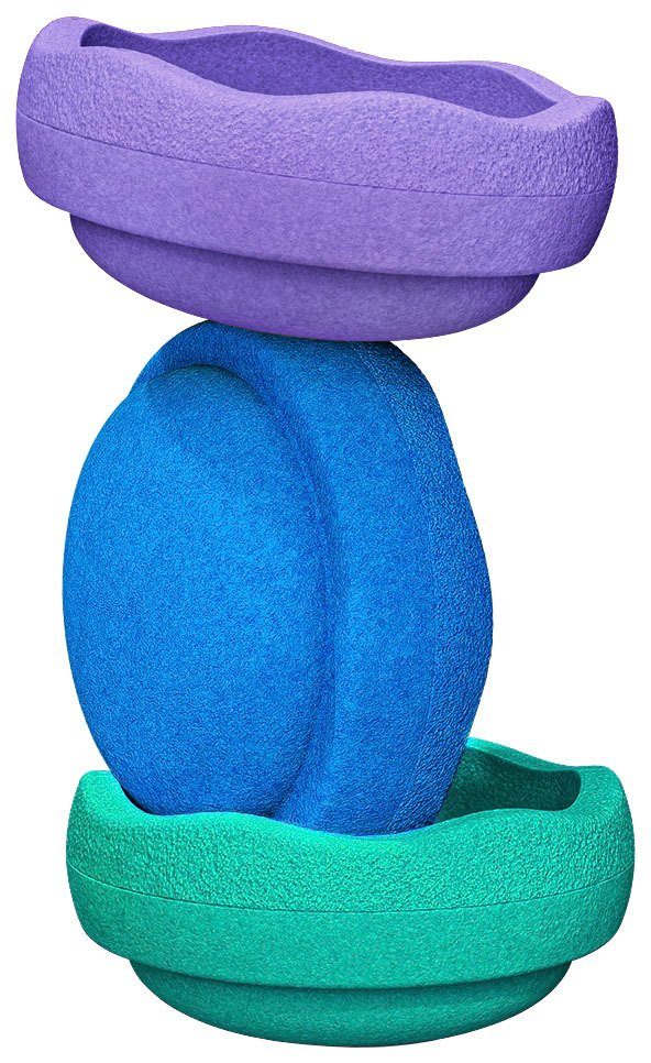 Stapelstein Balancetrainer Original cool classic 180 g licht en tot 180 kg belastbaar (set, 3-delig)