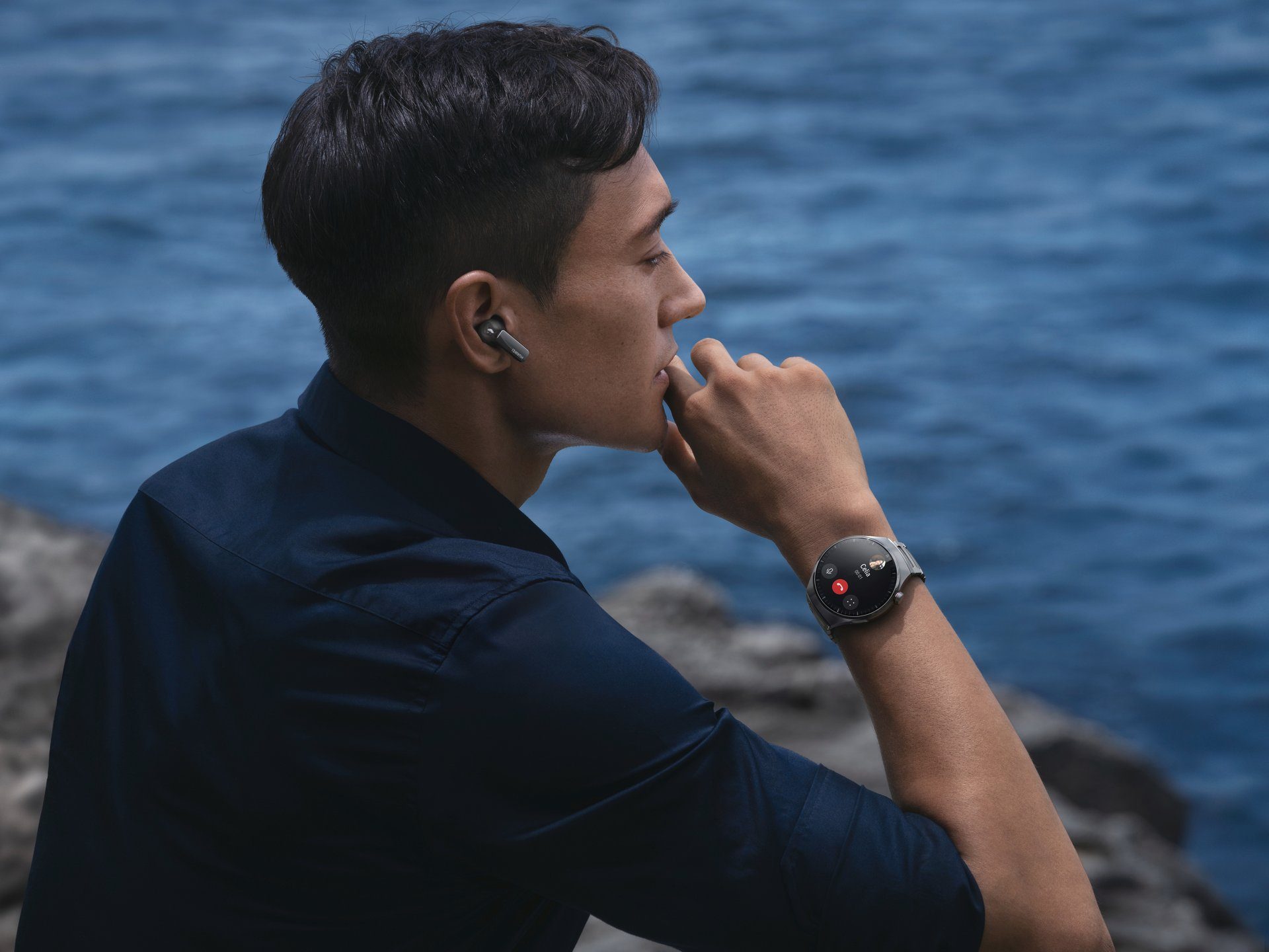 Huawei Smartwatch Watch 4 Pro, 3,8 cm (1,5 inch) AMOLED-Display esim en lte, spo2, valdetectie, one touch health