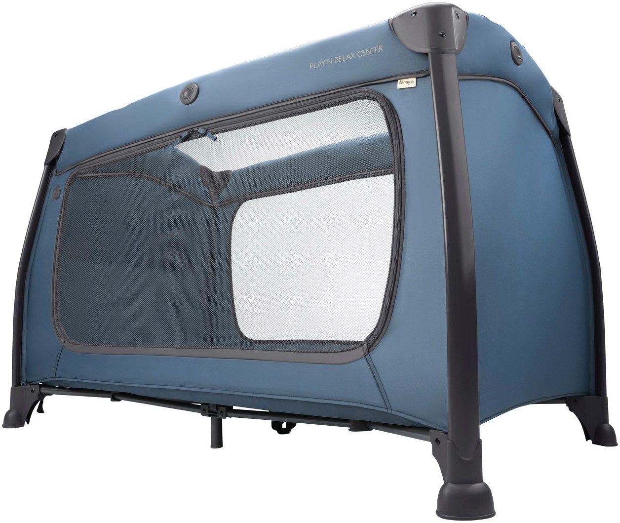 Hauck Baby-campingbed Play N Relax Center, dark blue inclusief newborn-inzet, verschoonruimte, uitgang, wielen