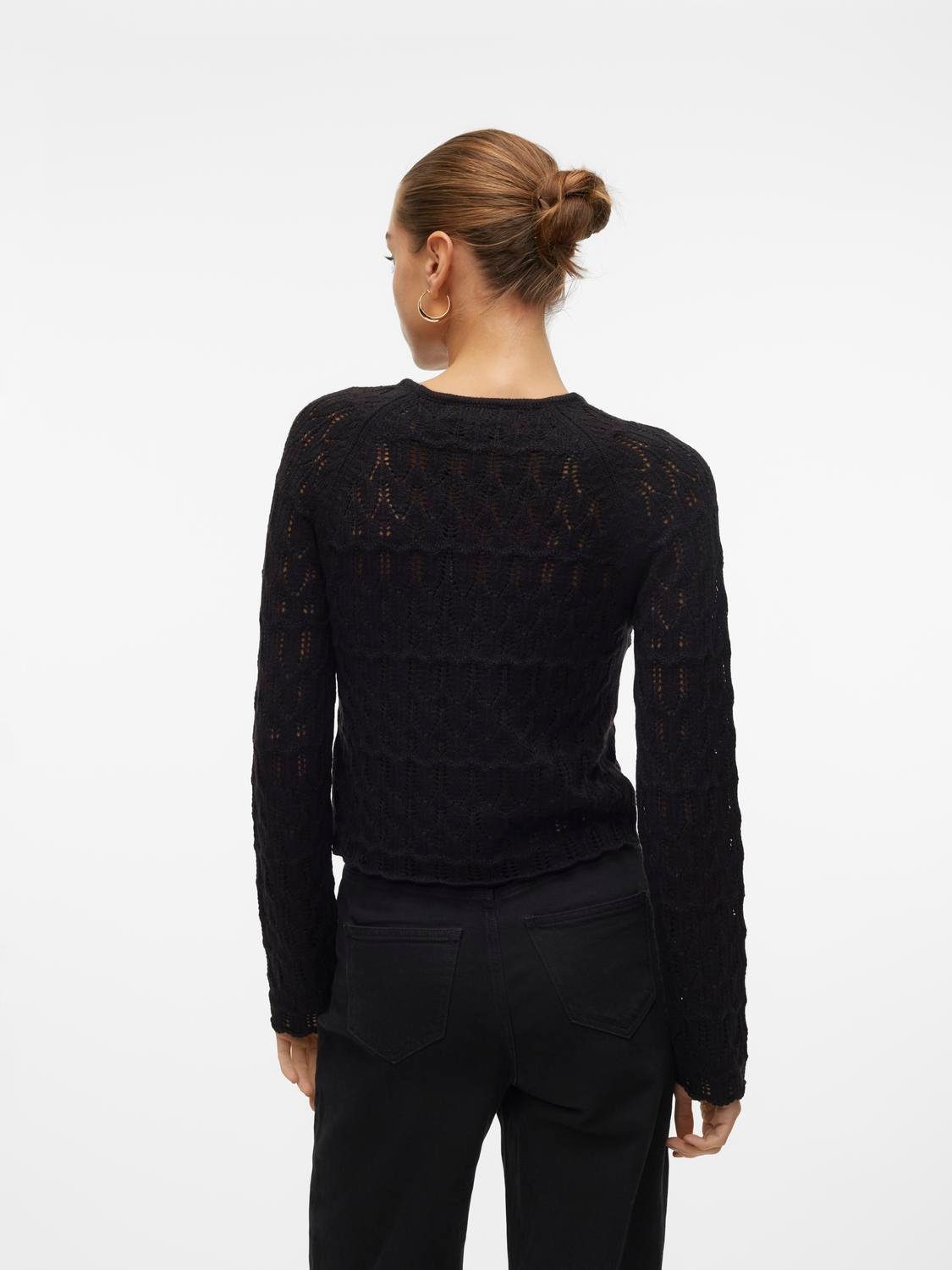 Vero Moda Gebreide trui VMNEWFABIENNE LS O-NECK PULLOVER NOOS