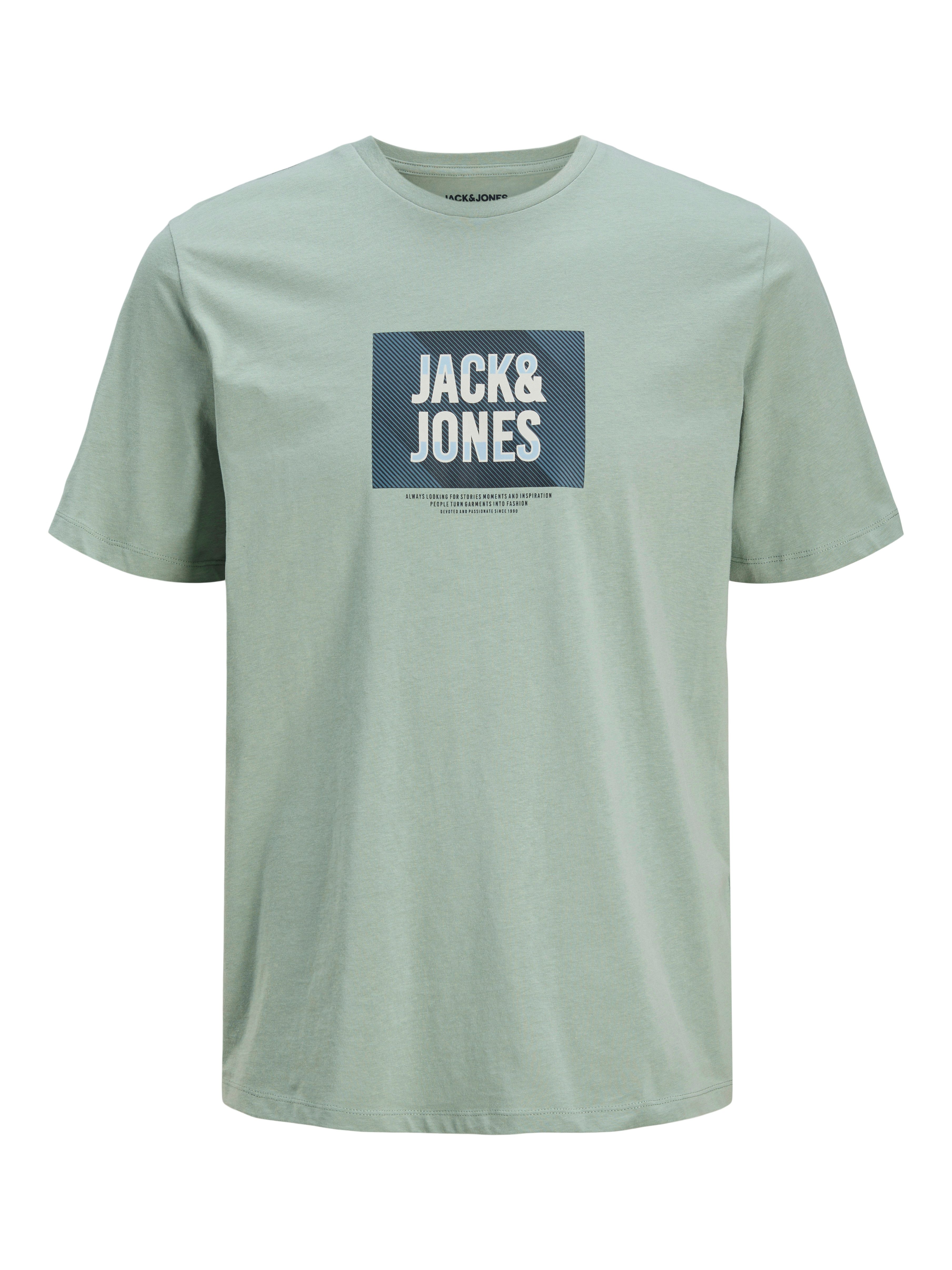 Jack & Jones Shirt met print JJHUDSON TEE SS CREW NECK