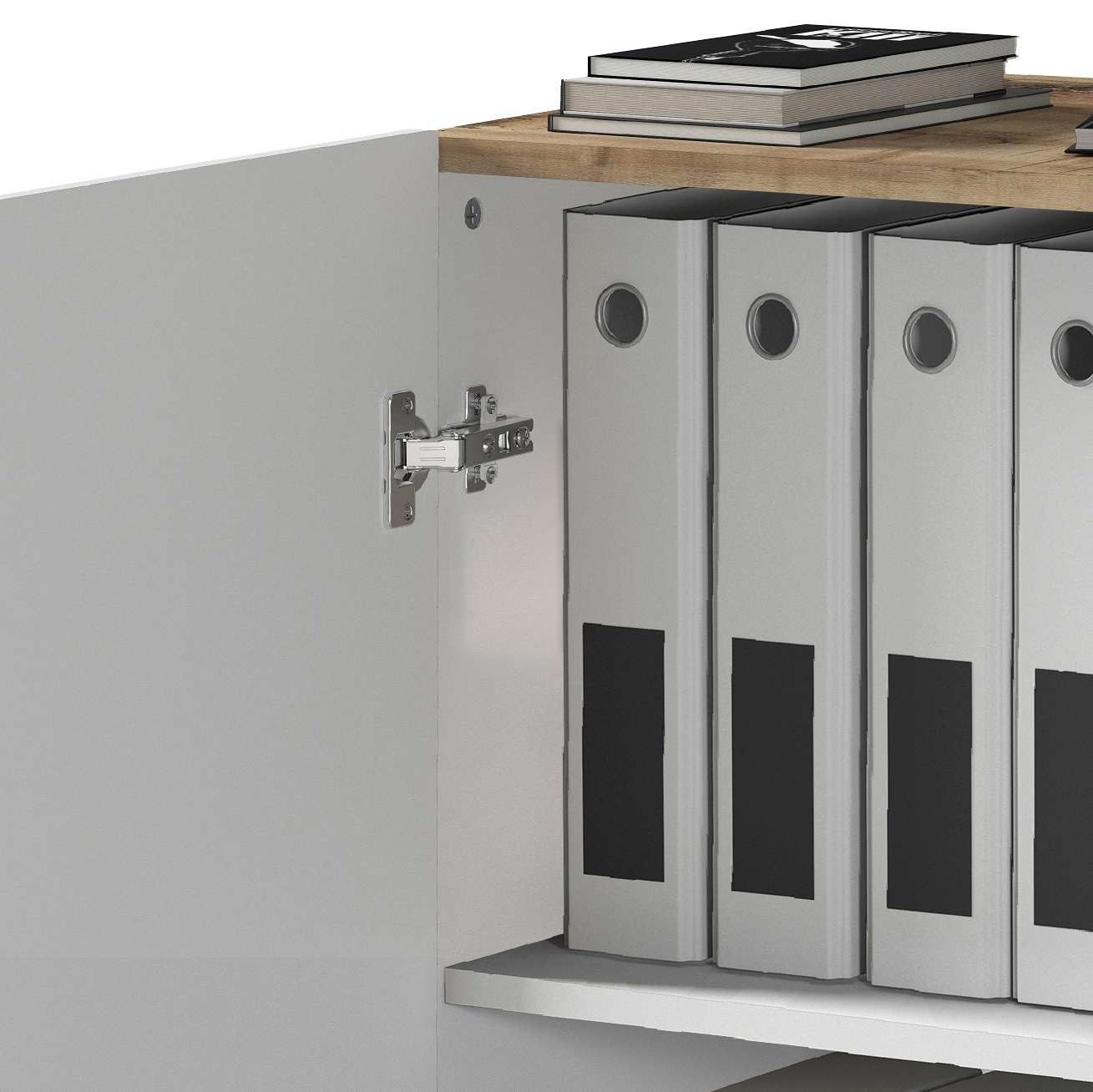 INOSIGN Archiefkast Sunrise Archiefkast, Multifunctionele kast, Bureaukast met 2 deuren & 2 vakken, breedte 79,2 cm, gemaakt in italië