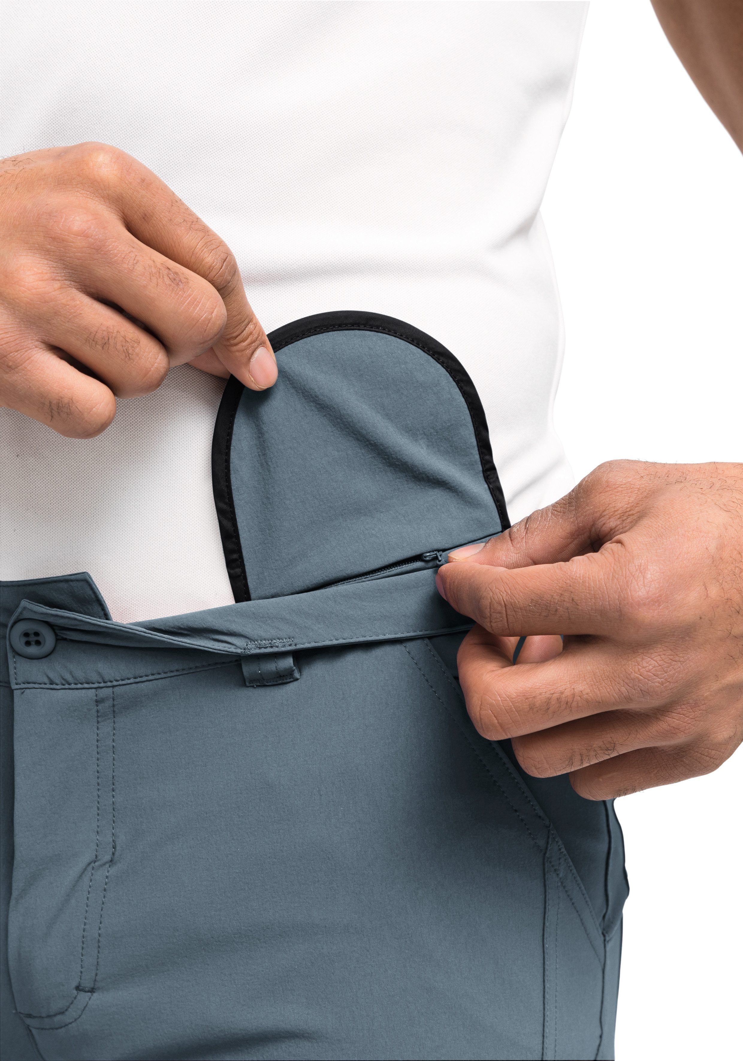 Maier Sports Functionele short Nil Short M Heren shorts, korte wandelbroek, outdoorbroek met 4 zakken, regular fit