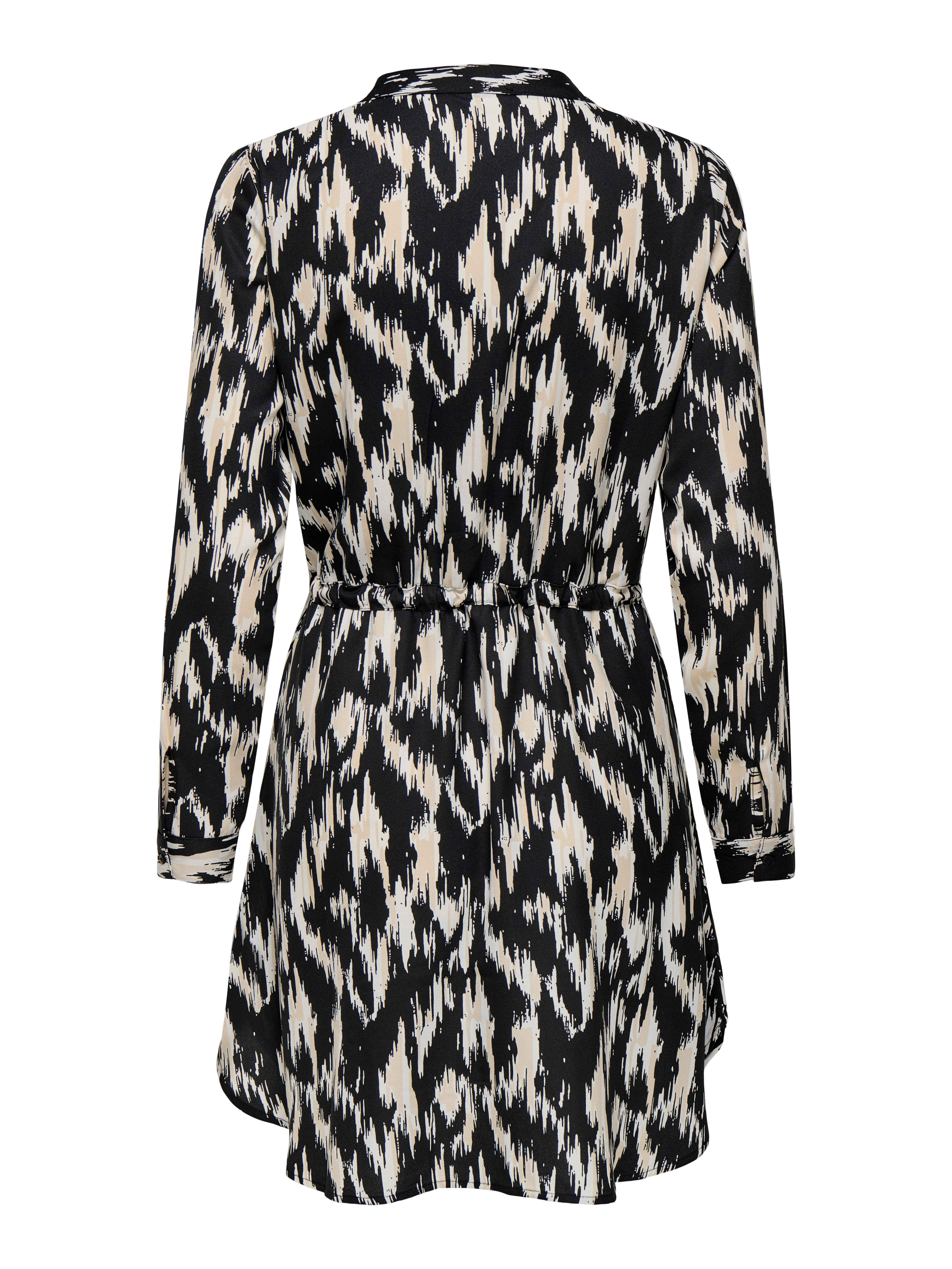 Only Gedessineerde jurk ONLCORY L S V-NECK TUNIC