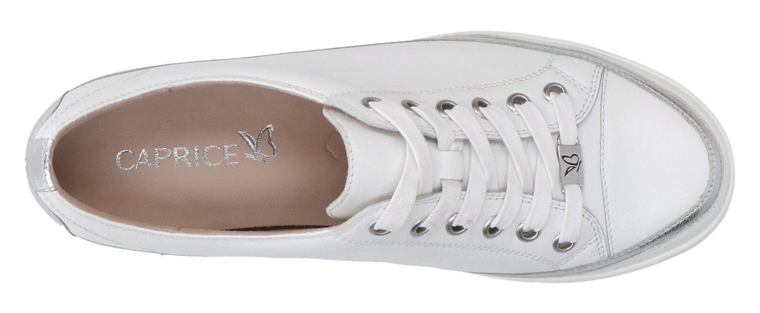 Caprice Plateausneakers vrijetijdsschoen, lage schoen, veterschoen met gepolsterde schacht