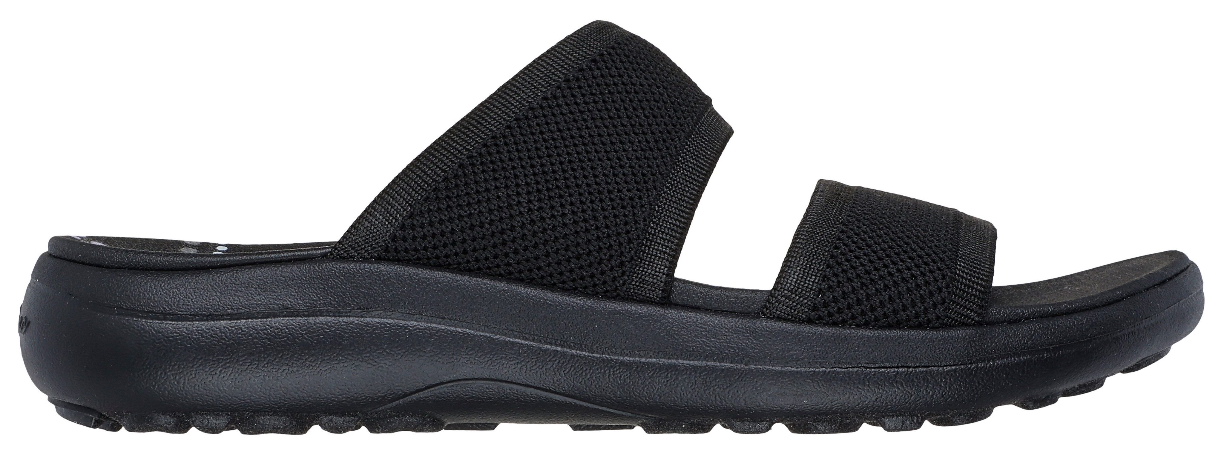 Skechers Slippers SPORTY SLIM , wig sandaal, strand schoen in vegan verwerking