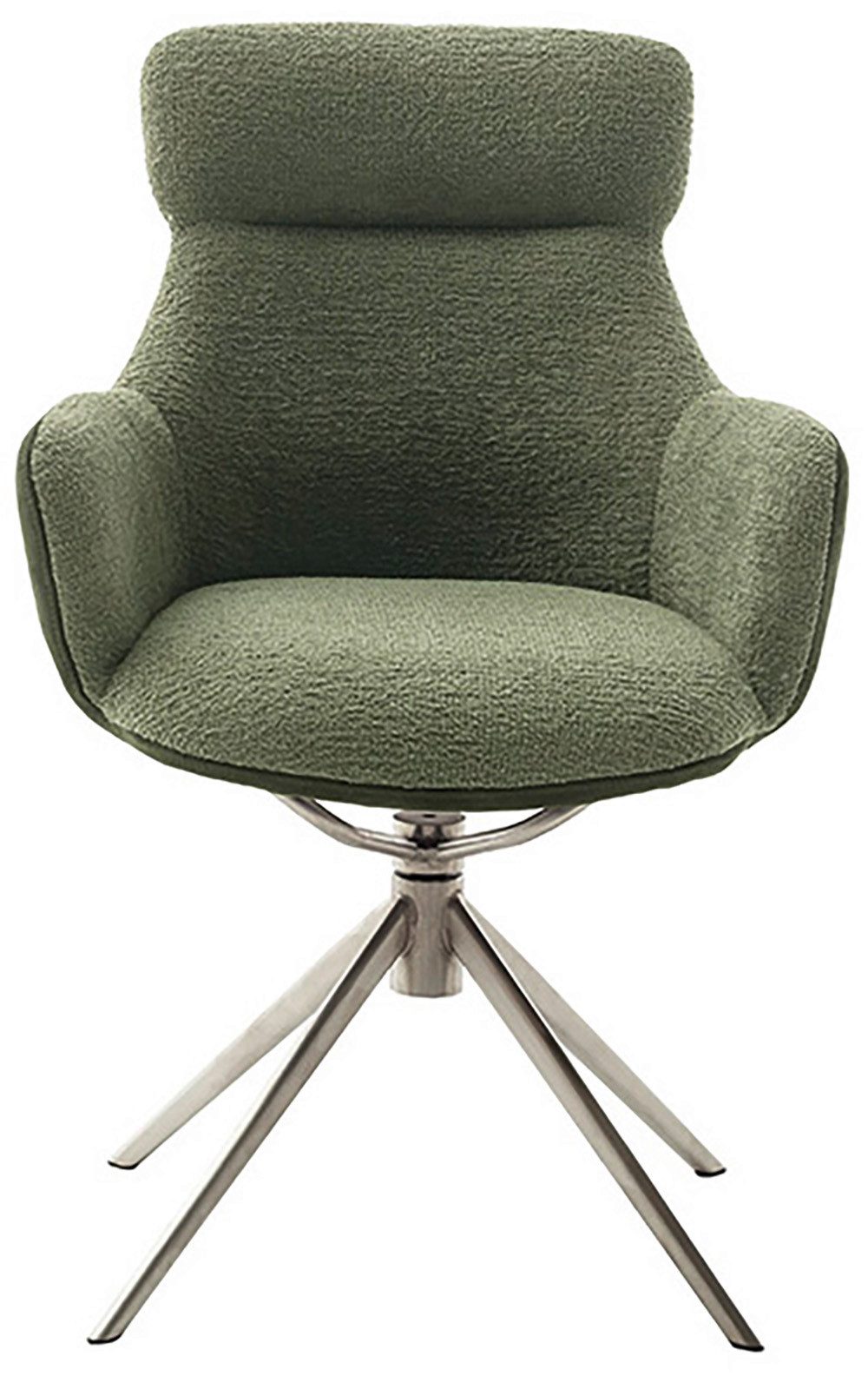 MCA furniture Eetkamerstoel (2-set), draaibaar 360°, draai- & schommelfunctie, zithoogte ca. 50 cm