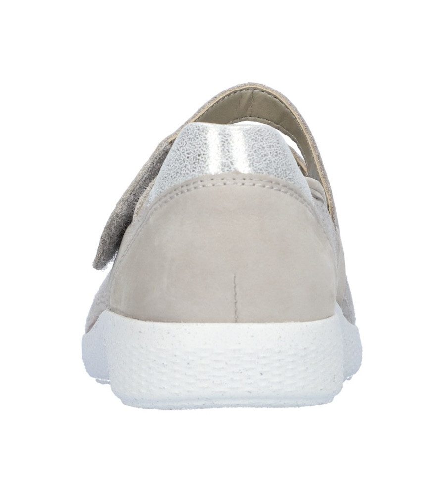 Waldläufer Ballerina's met riempje K-Ira , lage schoen, comfortabele schoen, extra brede breedte k voor de stevige voet
