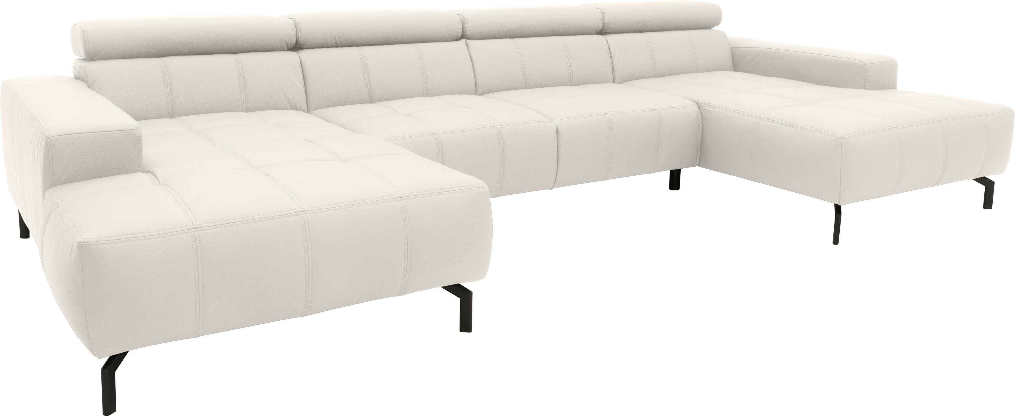 DOMO collection Zithoek Cunelli mooie zitnaden als designelement, stevige zitcomfort, U-vorm