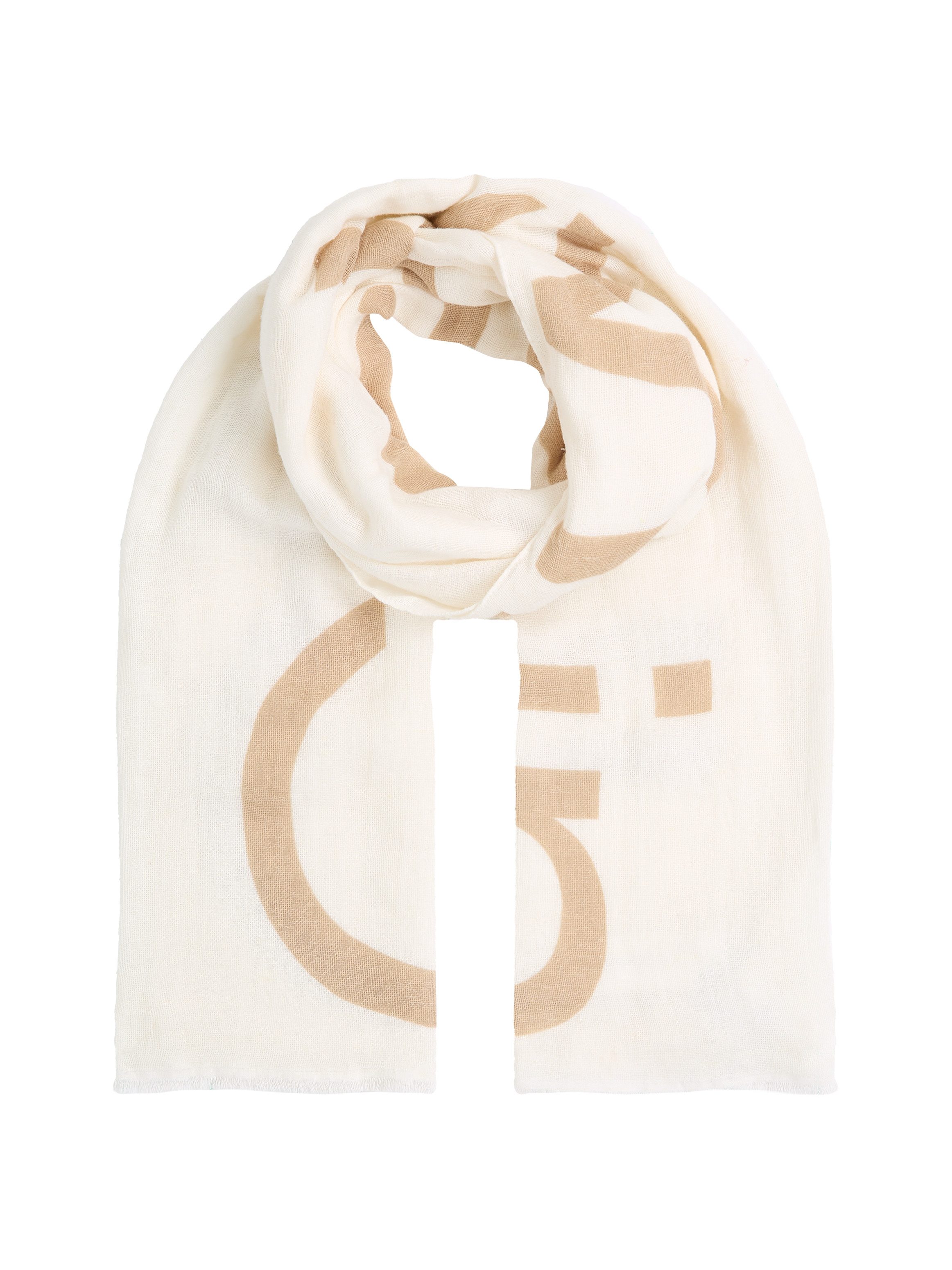 Calvin Klein Sjaal BOLD LOGO COTTON HEMP SCARF