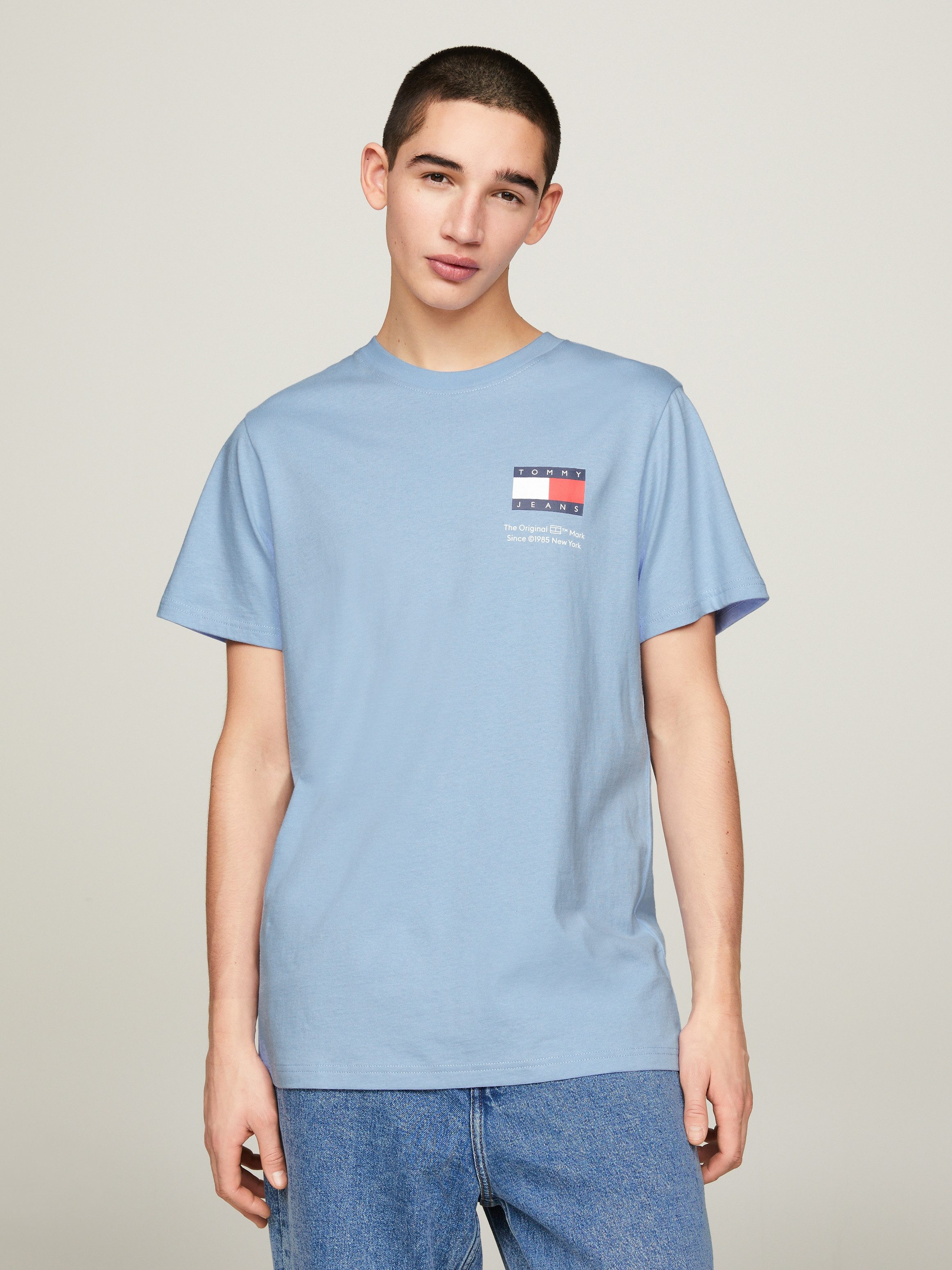 TOMMY JEANS T-shirt TJM SLIM ESSENTIAL FLAG TEE EXT