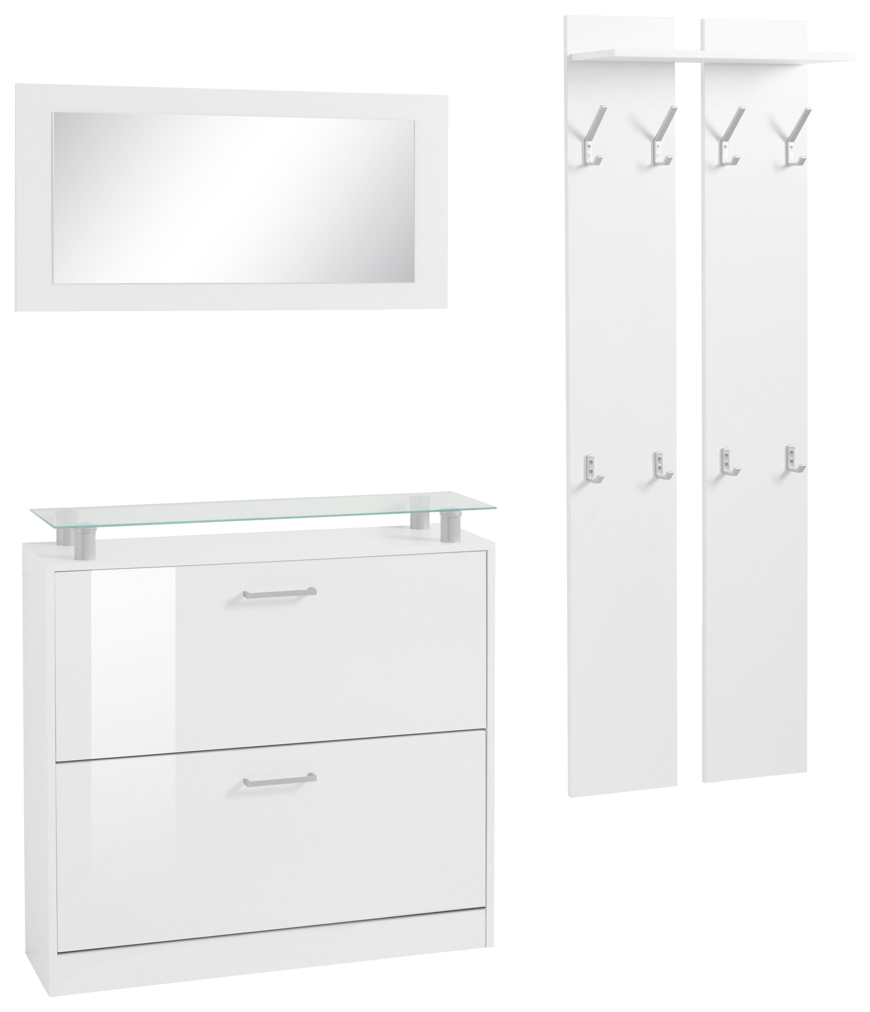 borchardt Möbel Halmeubelset Finn met glasplaat (set, 3-delig)