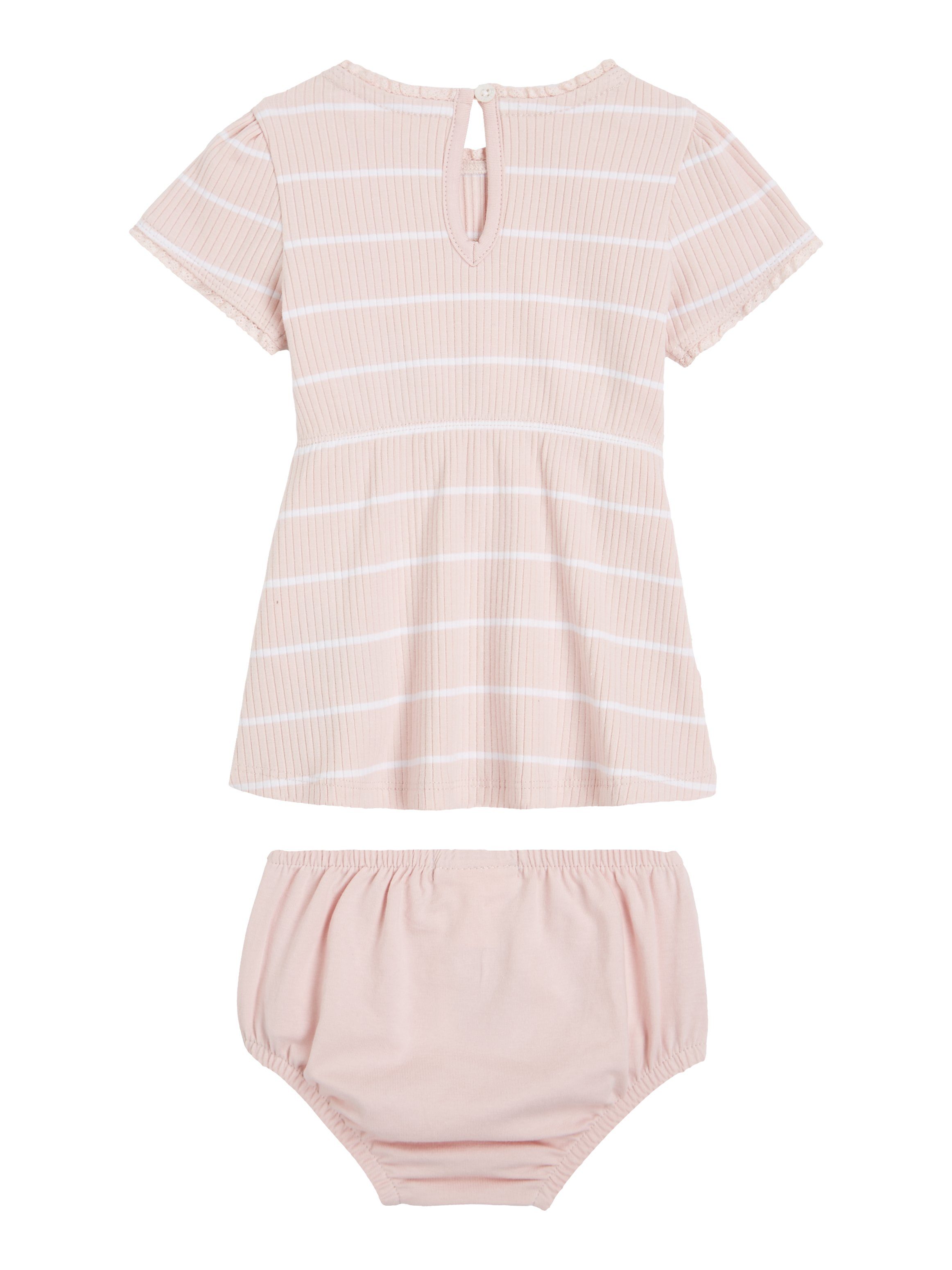 Tommy Hilfiger Mini-jurk BABY STRIPED RIB DRESS S S (2-delig)
