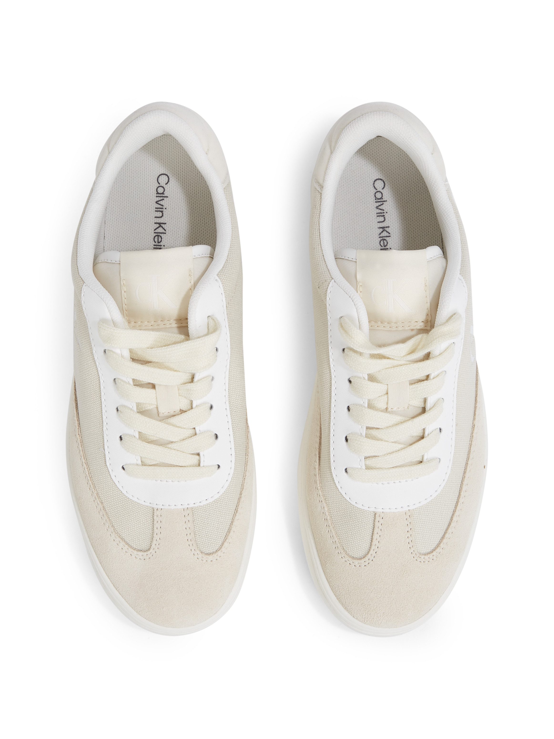 Calvin Klein Sneakers CLASSIC CUPSOLE LOW MIX MG WN veterschoenen, vrijetijdsschoen, lage schoen met logo-opschrift aan de zijkant