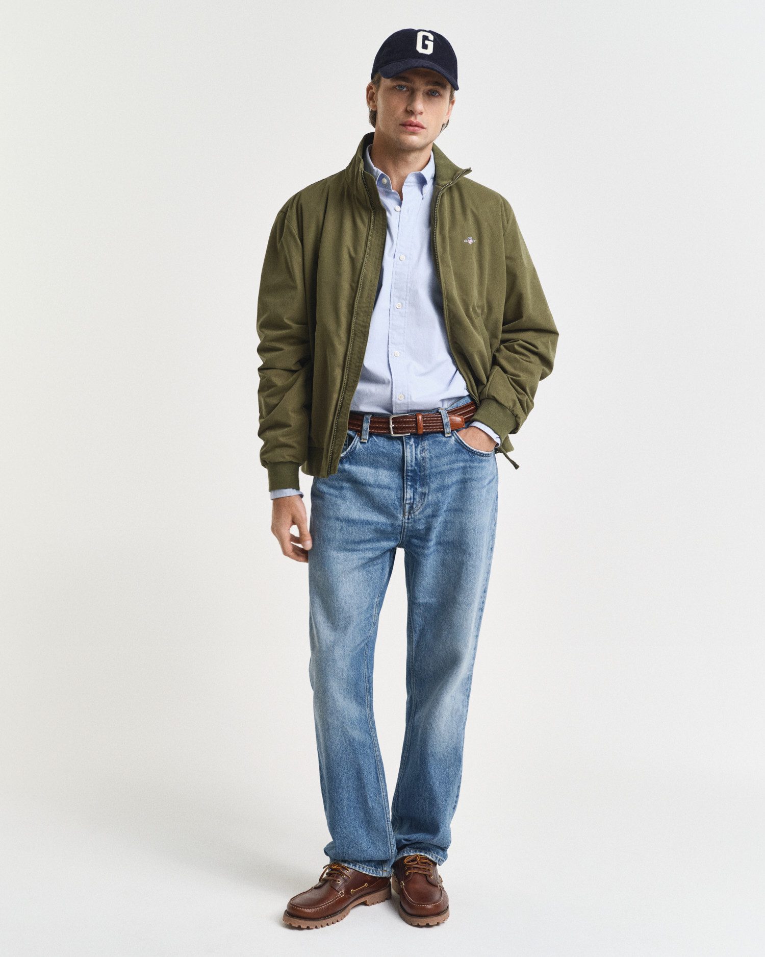 Gant Overhemd met lange mouwen Slim fit poplin overhemd licht slijtvast easy care