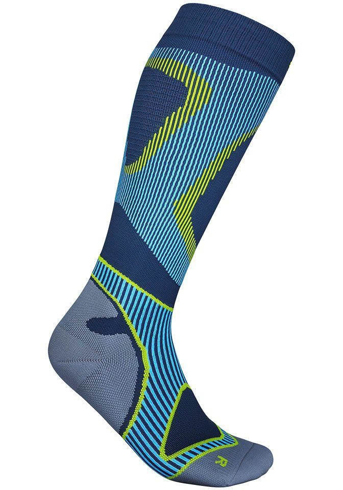 Bauerfeind Sportsokken Run Performance Compression Socks heren sportsokken maat 44-46 blauw