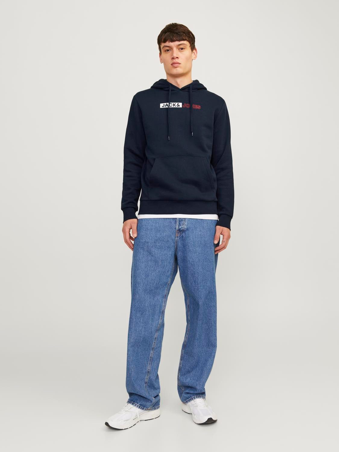 Jack & Jones Hoodie JJECORP LOGO SWEAT HOOD PLAY NOOS